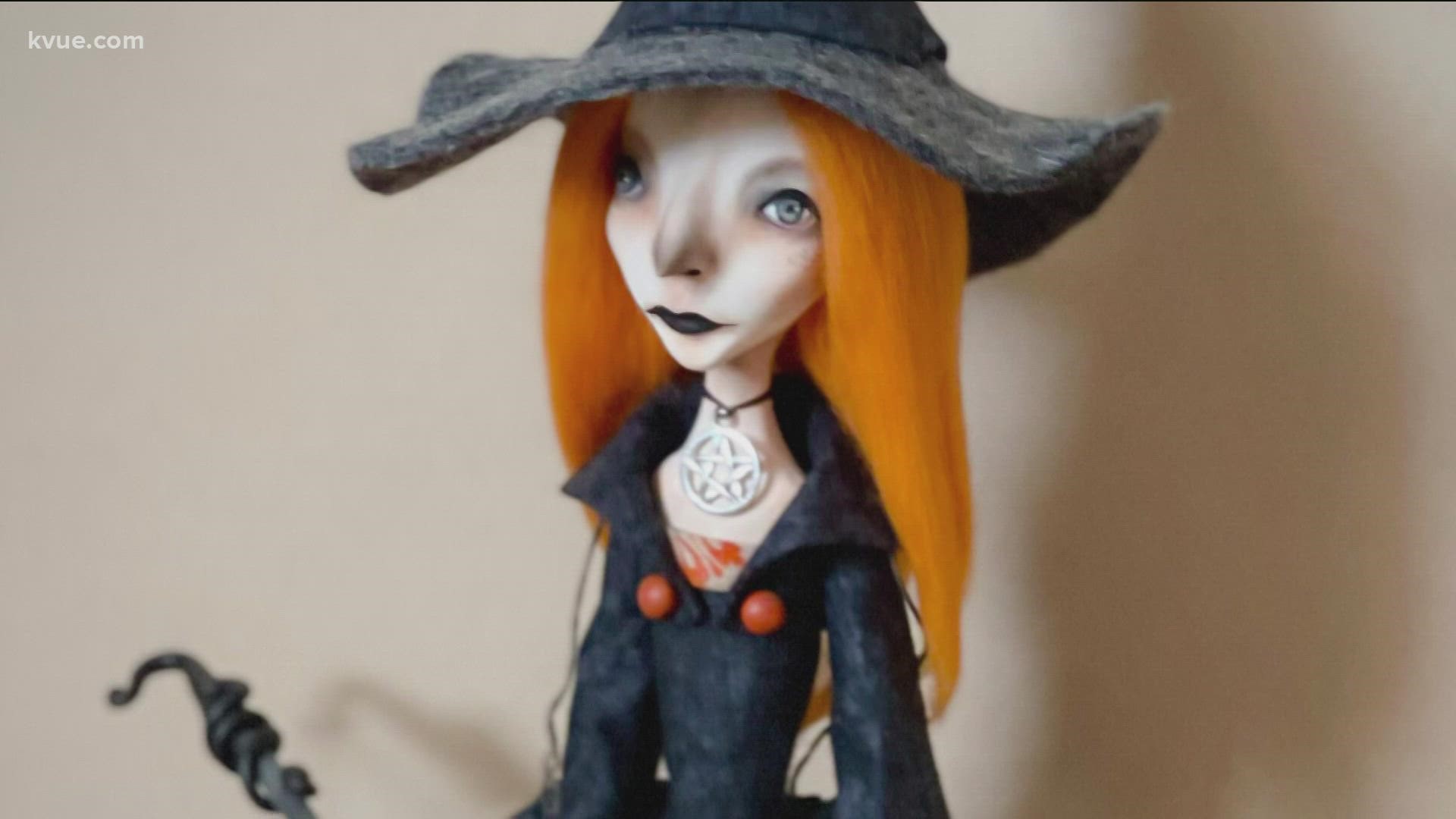 Austin artist Myriam Powell has been creating needle-felted dolls for about a decade. She said it takes days sometimes weeks to create a doll.