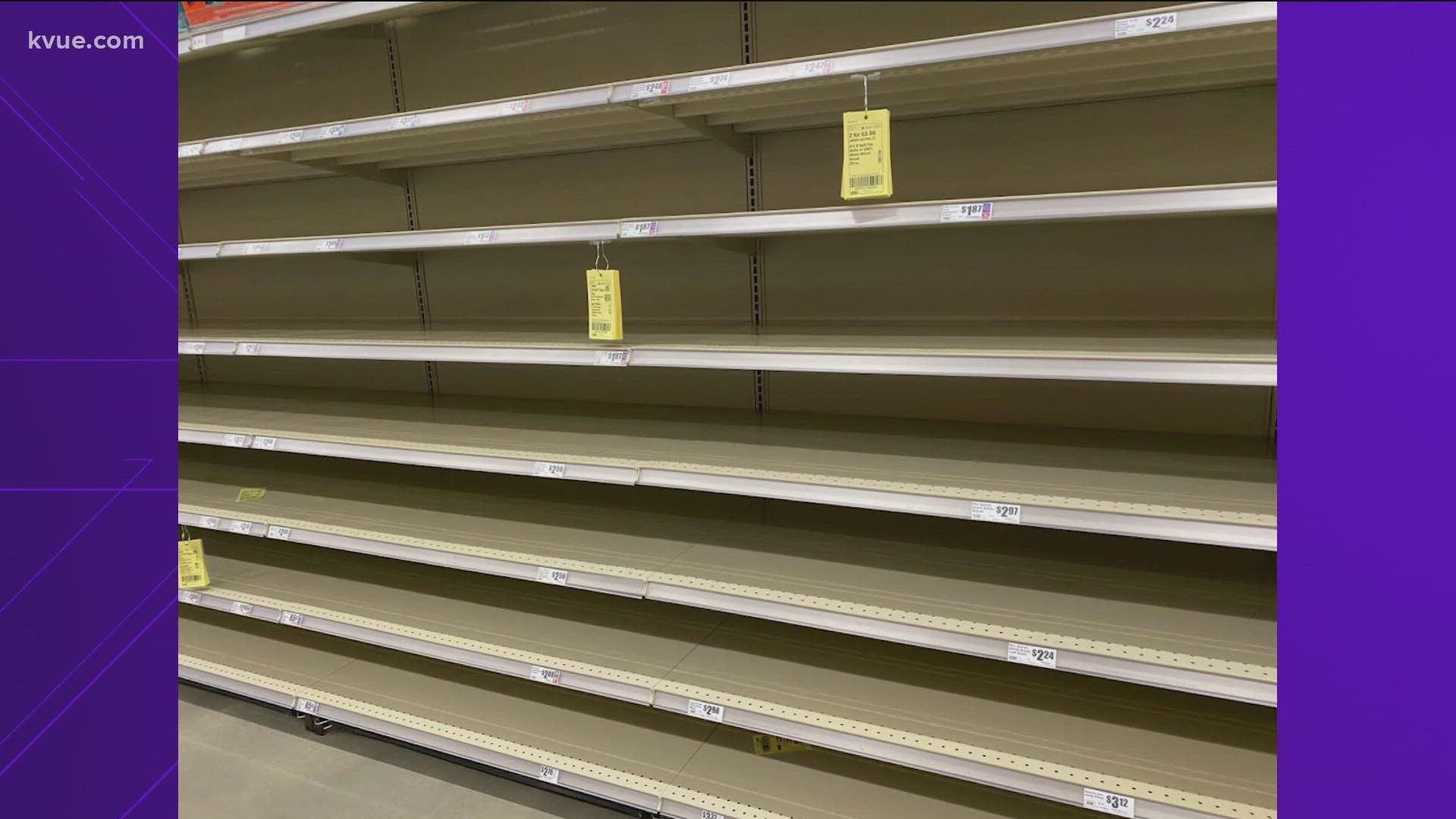 Shoppers are stocking up on supplies ahead of the upcoming storm.