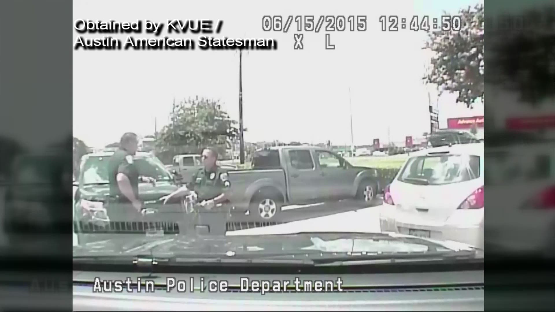 Dash camera video including audio of APD Officer Bryan Richter giving his version of events.