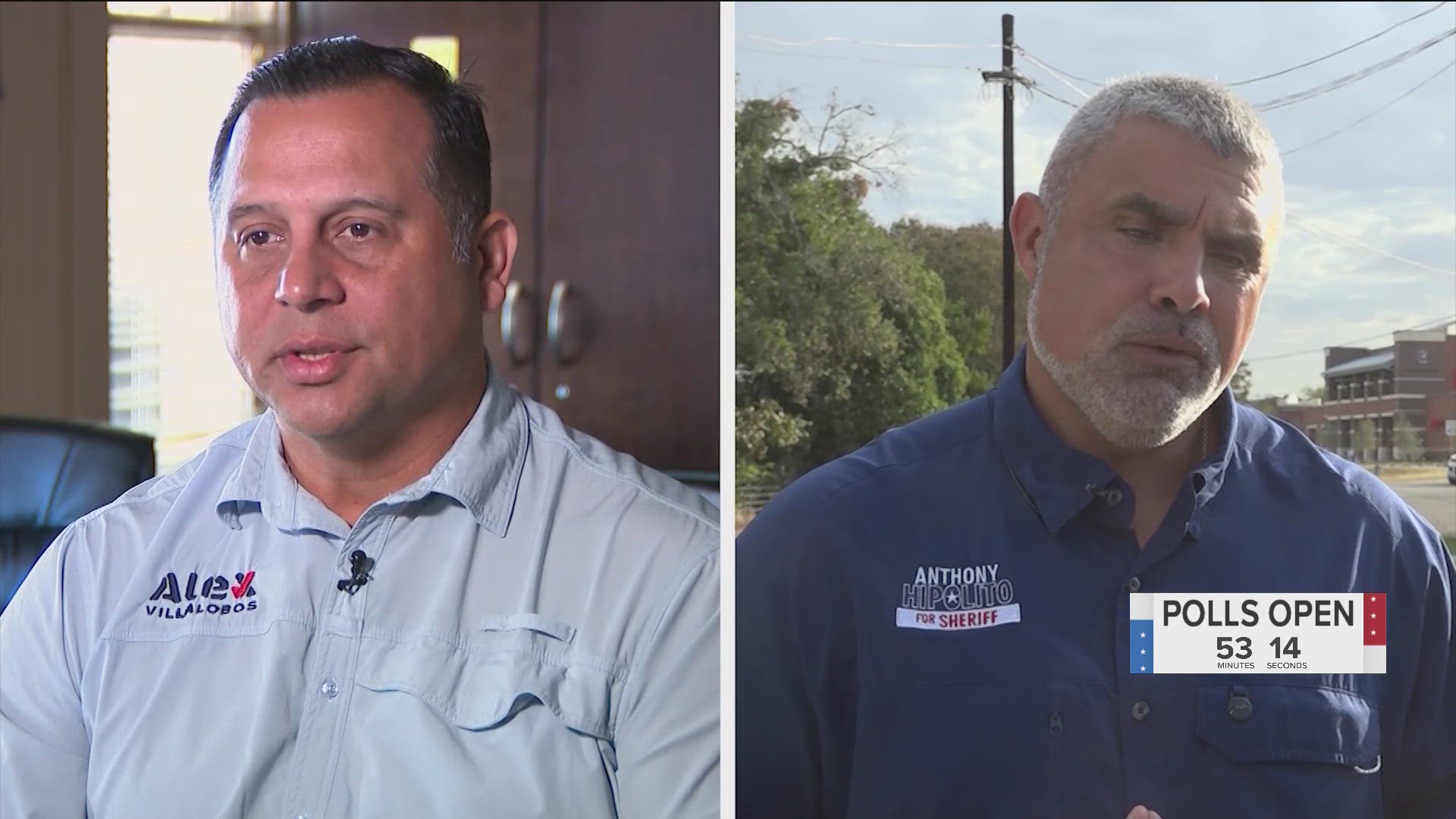 Republican Anthony Hipolito and Democrat Alex Villalobos both hope to replace current Sheriff Gary Cutler, who is preparing to retire.