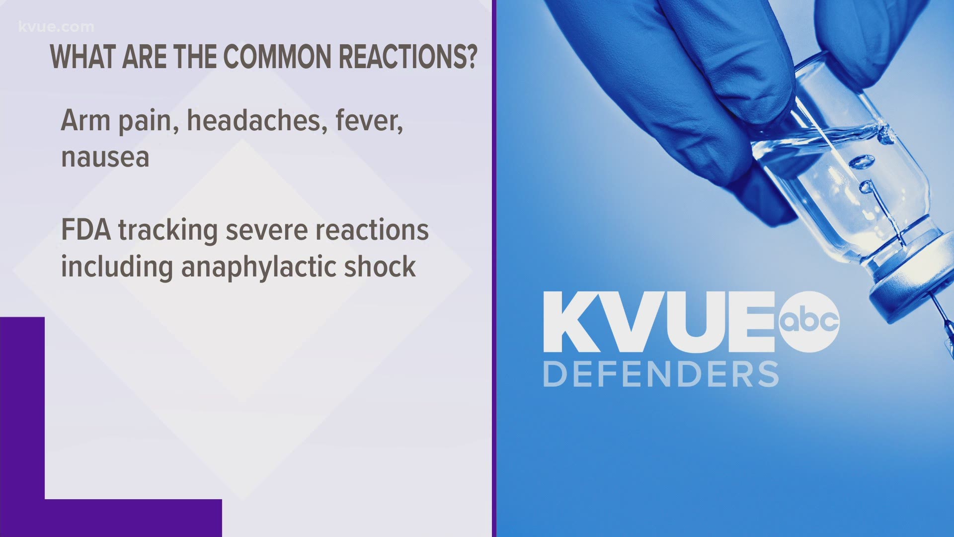 The KVUE Defenders are continuing to answer your vaccine questions. If you have a question, text 512-459-9442.
