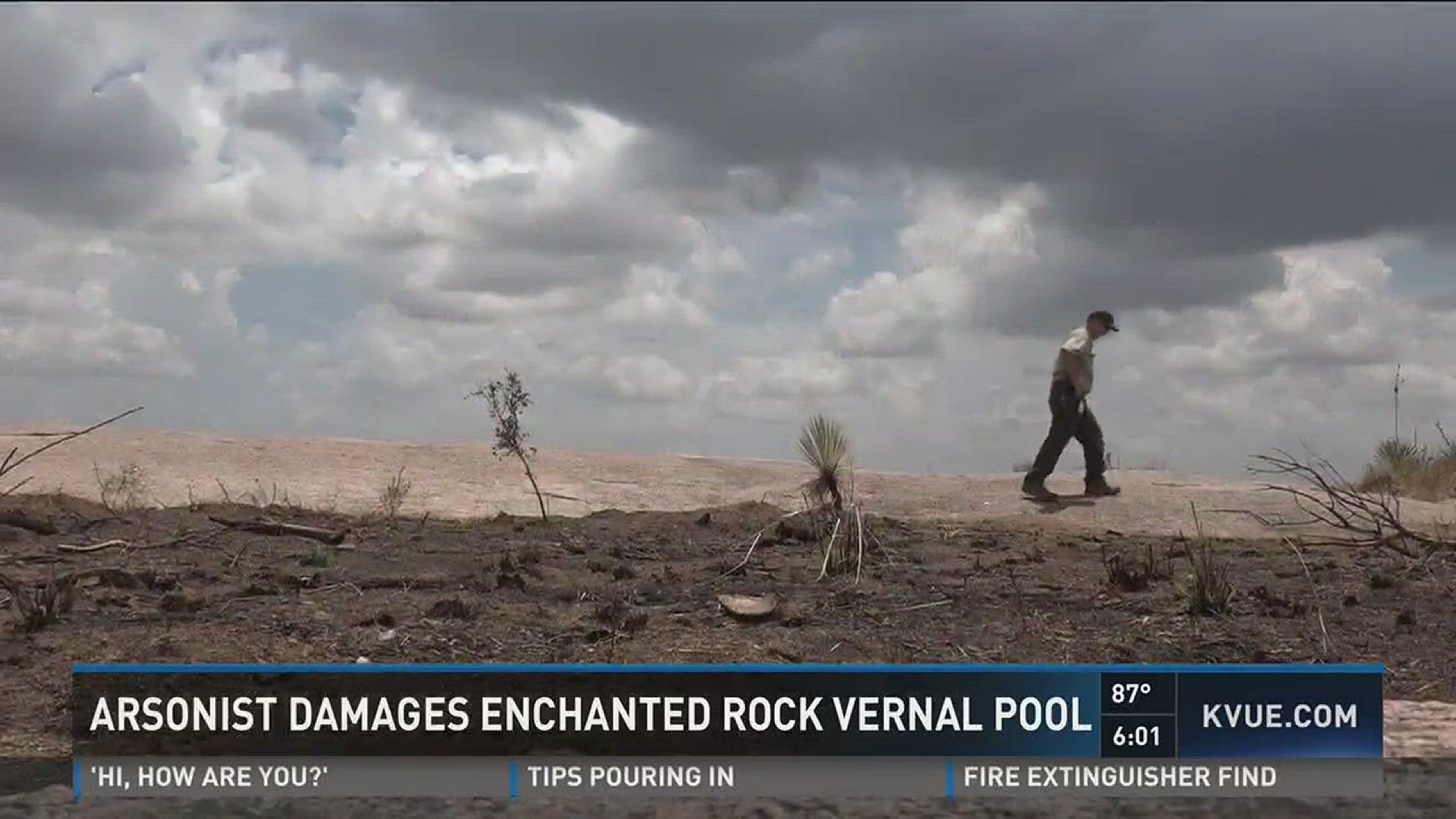 Arsonist damages Enchanted Rock Vernal Pool