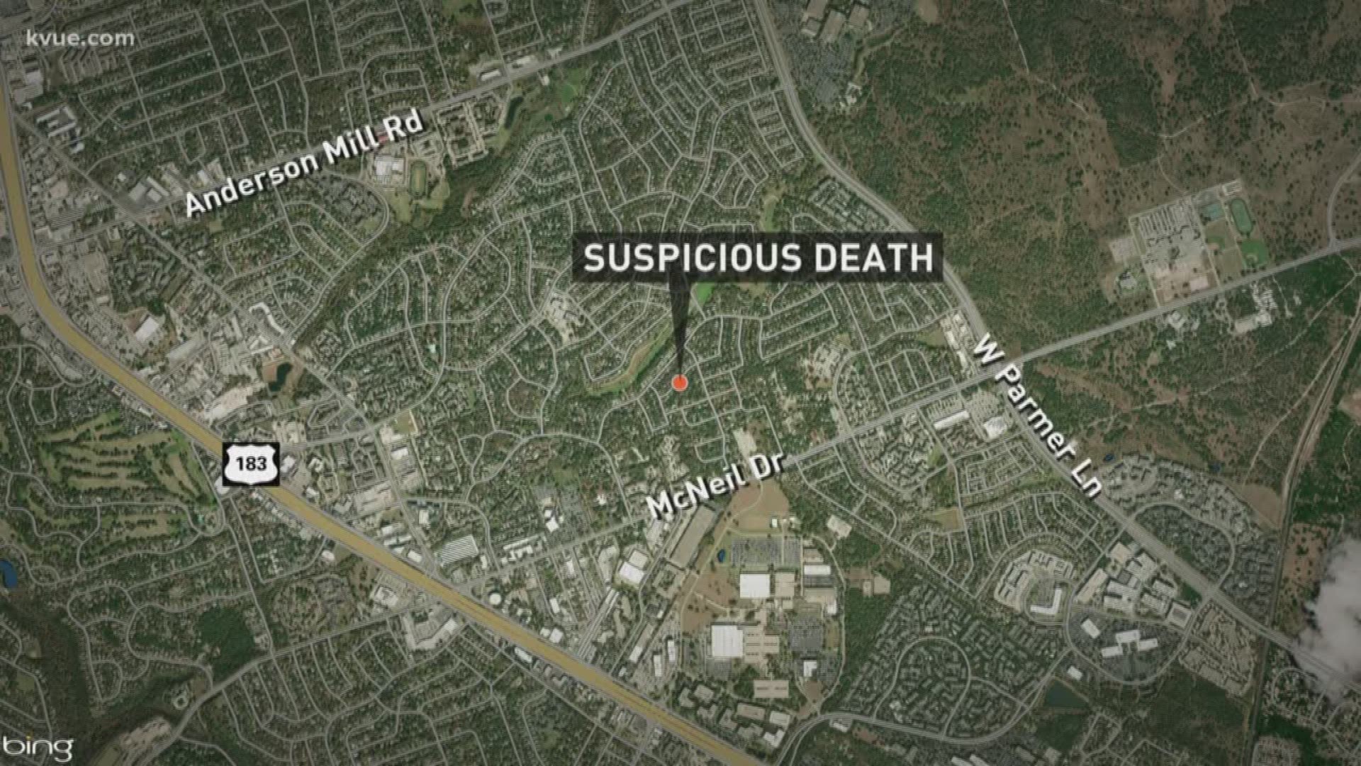 A suspicious death is being investigated in North Austin Sunday morning. Police said there is no further danger to the public.