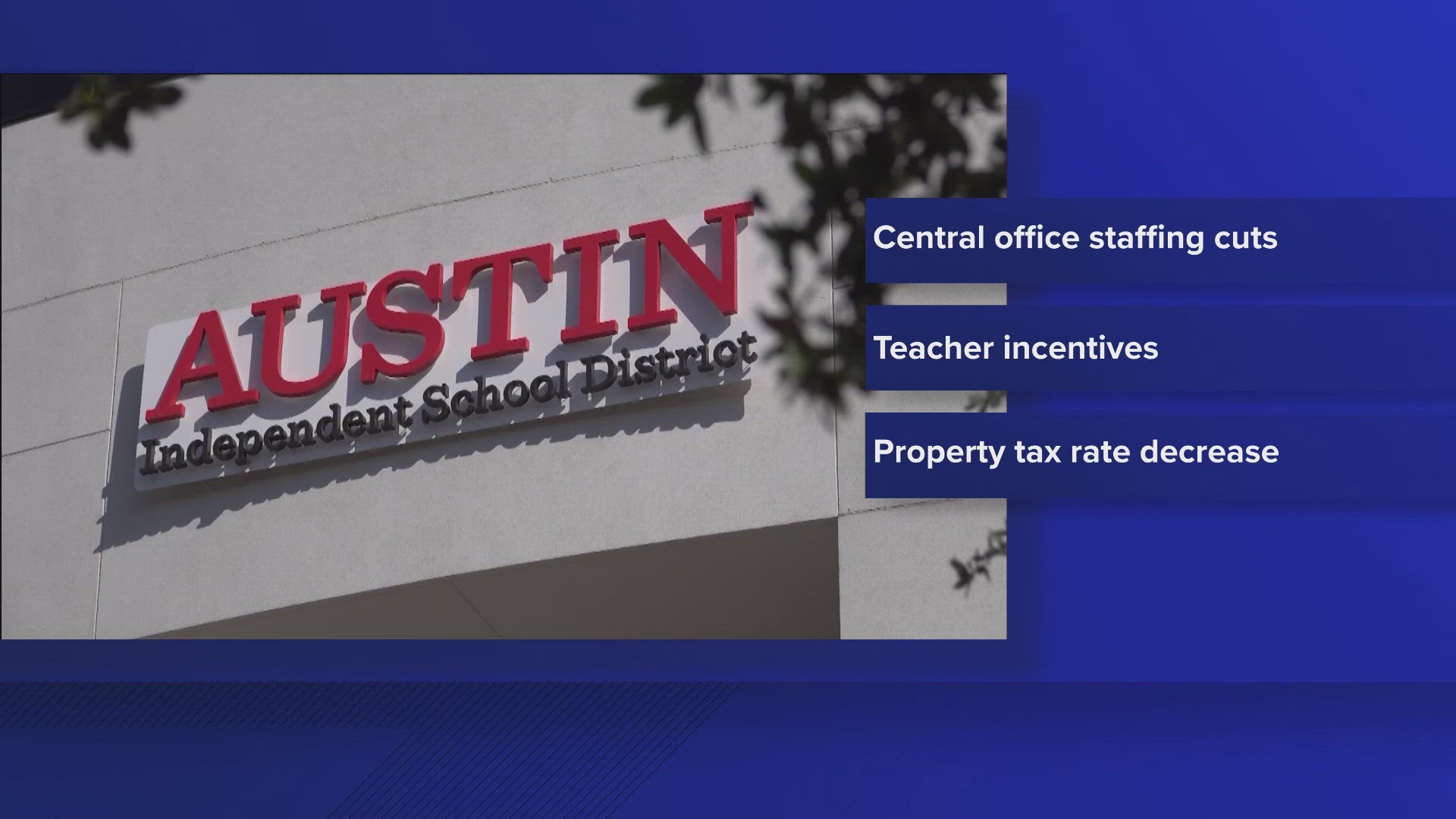 The budget plan includes staffing cuts to central officers, which will save the district more than $9 million.
