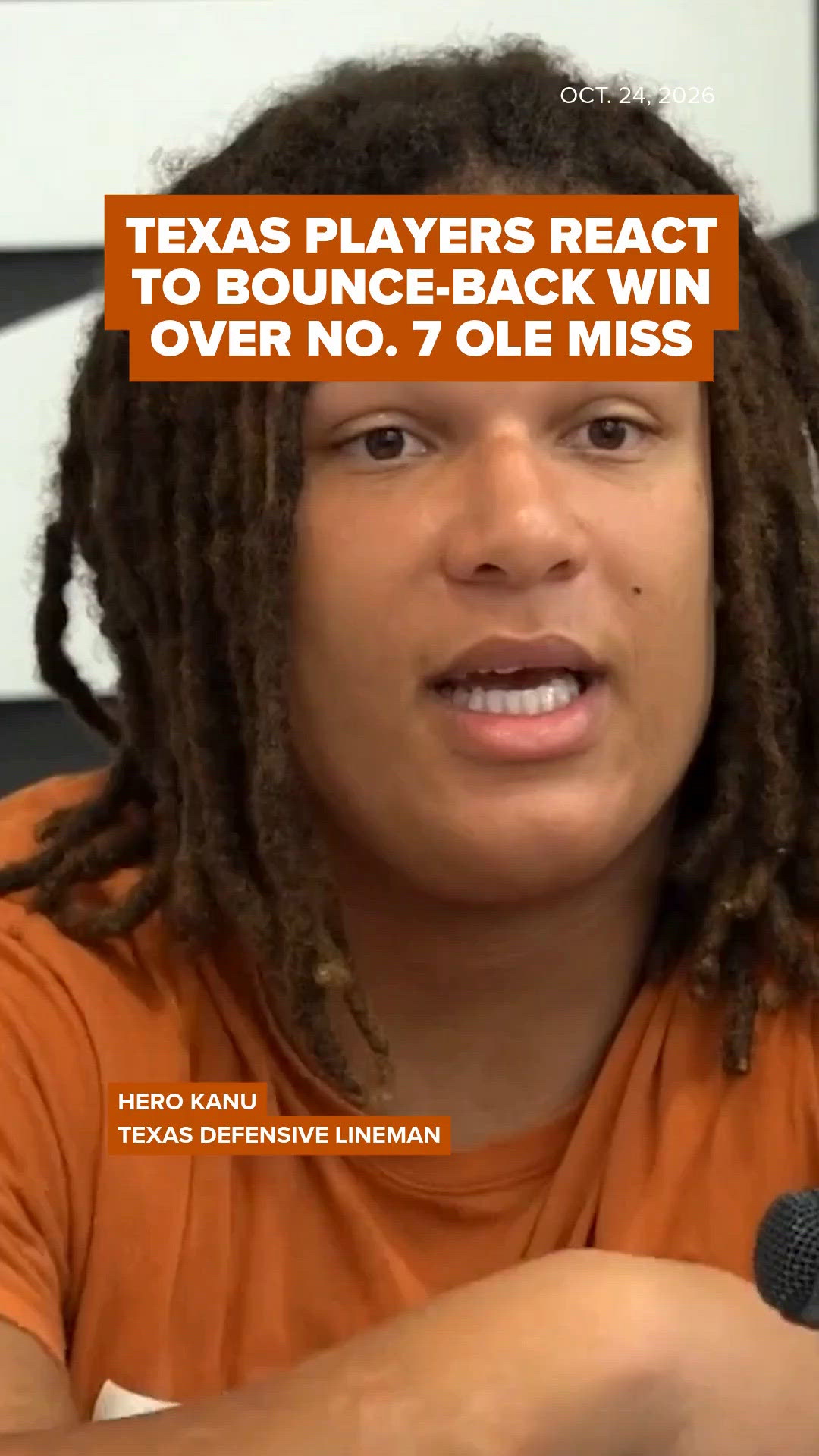 Texas players react to bounce-back win over No. 7 Ole Miss | kvue.com