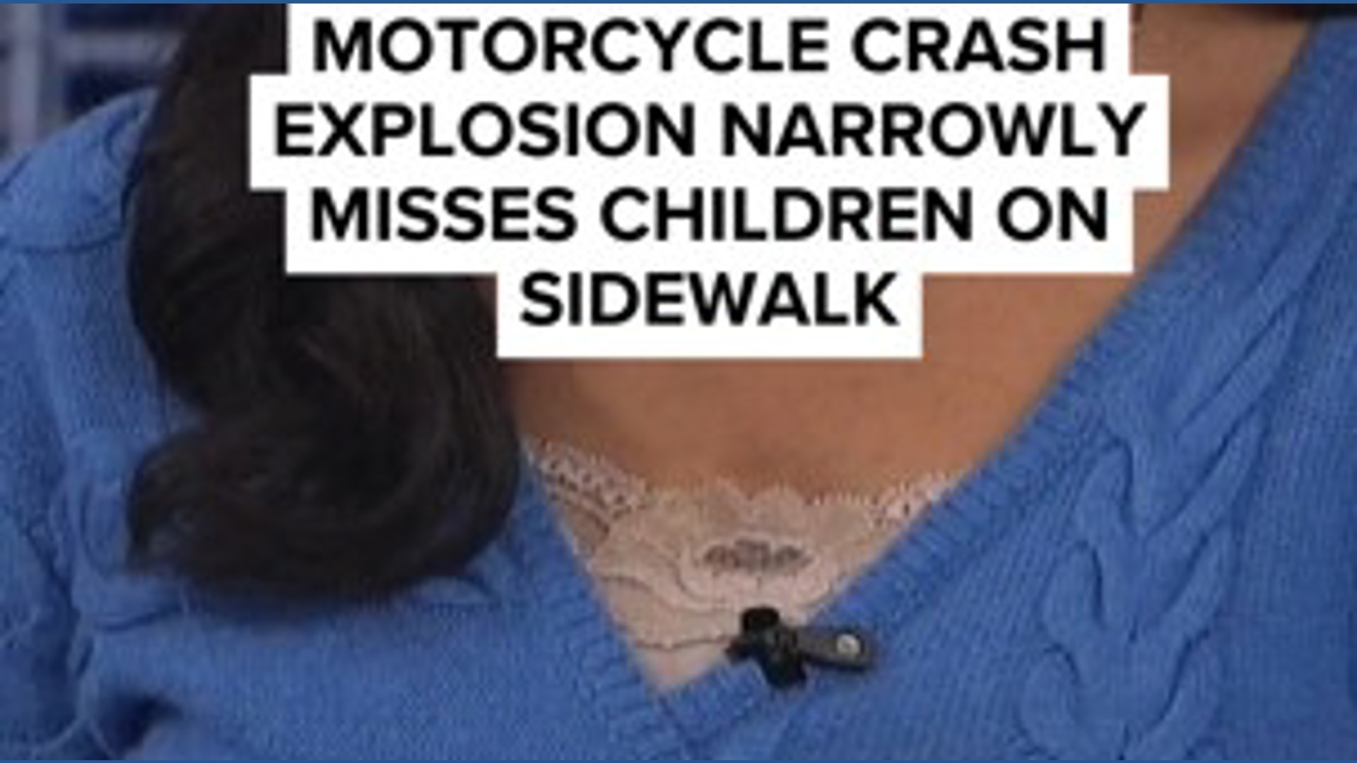 Close call caught on camera as motorcycle crash explosion narrowly ...
