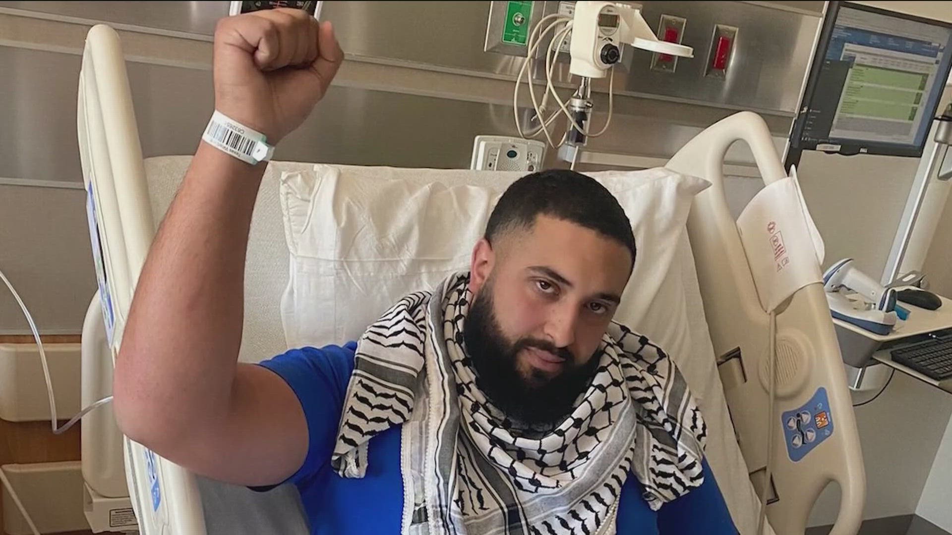 Zacharia Doar was attacked after attending a pro-Palestine rally at the State Capitol last Sunday, and told his story to KVUE's sister station WFAA.