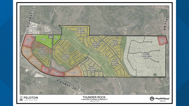 Canyon Creek Preserve Plat Map Development Planned For Marble Falls Will Feature More Than 2,000 Homes |  Kvue.com