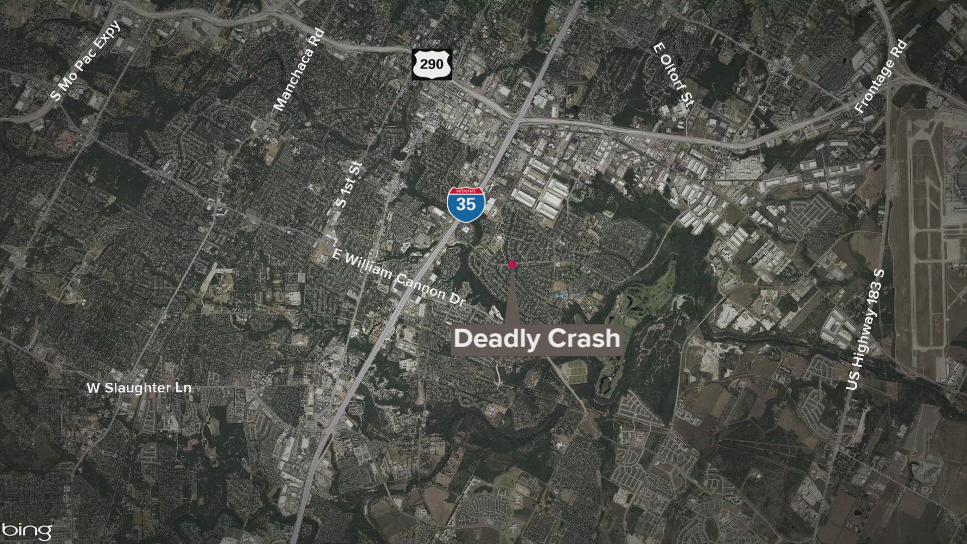 The crash occurred just before 4:30 p.m. Saturday near the intersection of Peppertree Parkway and East Stassney Lane.