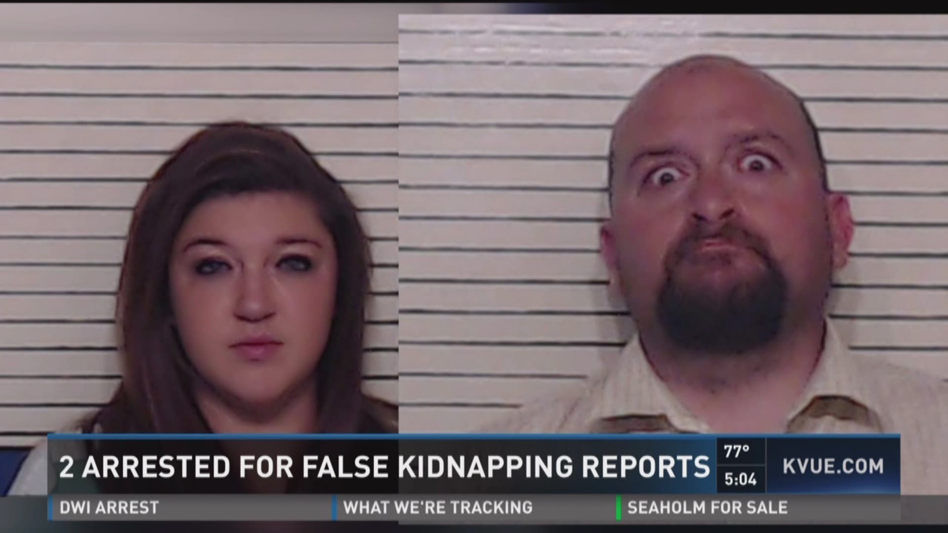 Two arrested for false kidnapping reports