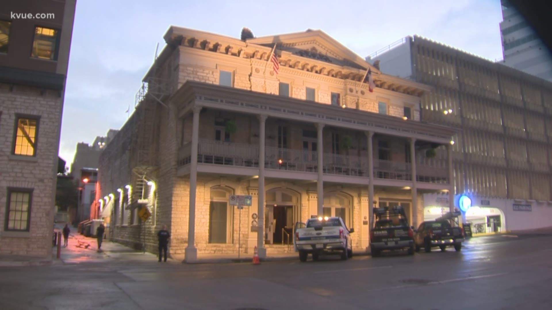 A suspect is in custody after a fire was reportedly intentionally set at a historic downtown Austin building, Austin Fire said.