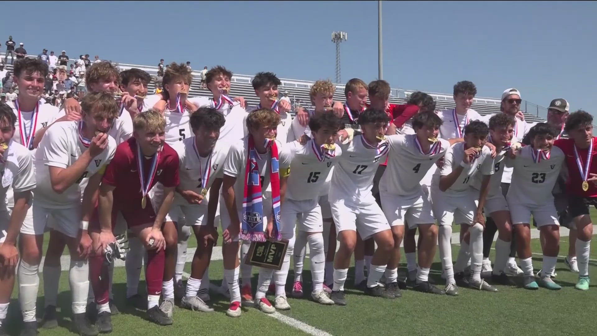Vandegrift is leaving Georgetown with a state championship. The Vipers defeated Mesquite 3-1 after jumping on top in the 26th minute.