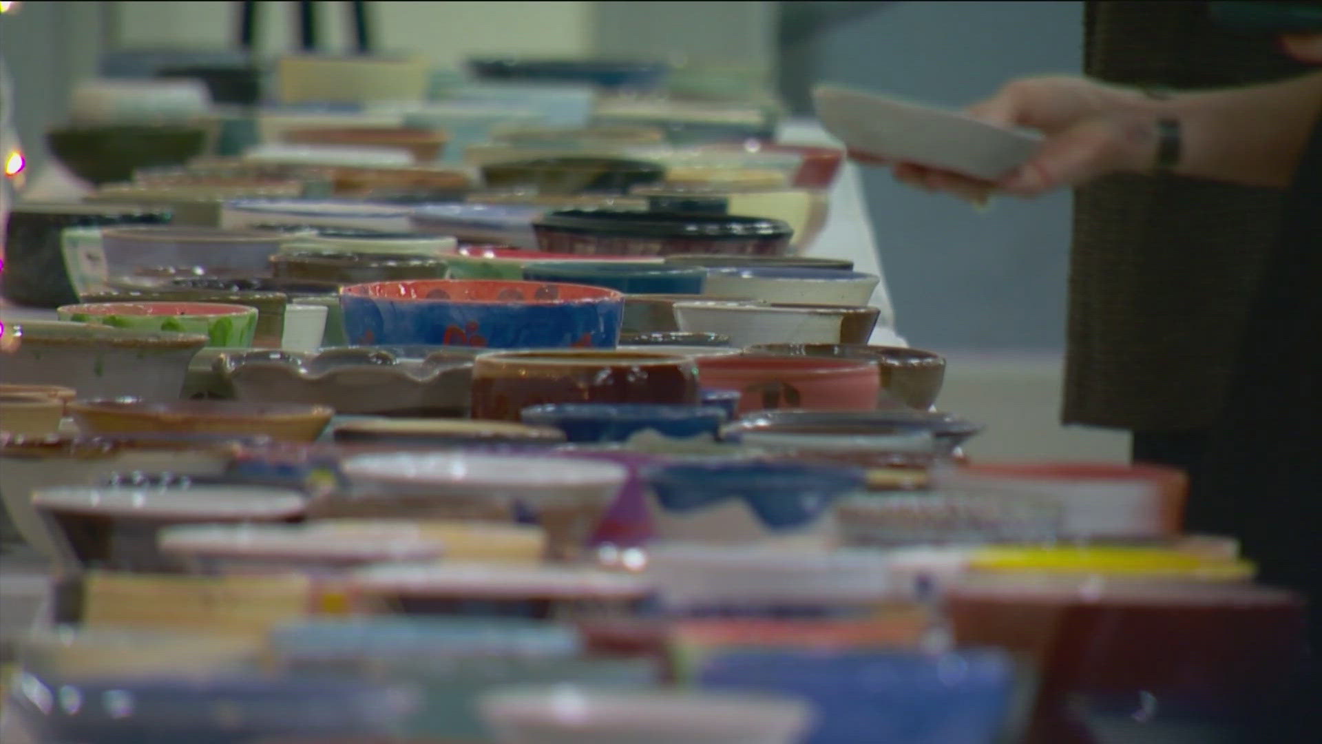 Each year on the weekend before Thanksgiving, the Austin Empty Bowl Project raises money for the Central Texas Food Bank and Meals on Wheels.