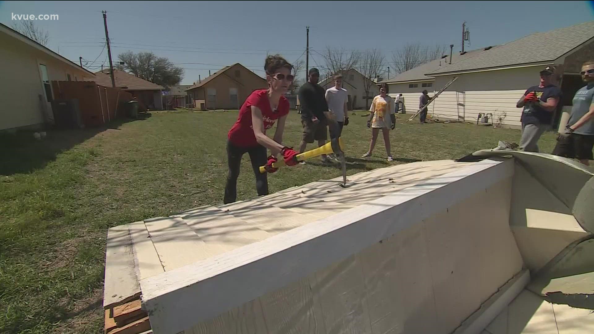 Neighbors gathered to help those impacted by the tornadoes, hoping to take a bit of weight off the shoulders of those whose homes were left damaged or destroyed.