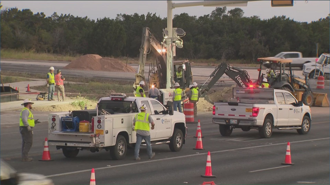 Broken gas line near Lake Travis fixed, but roads in the area still