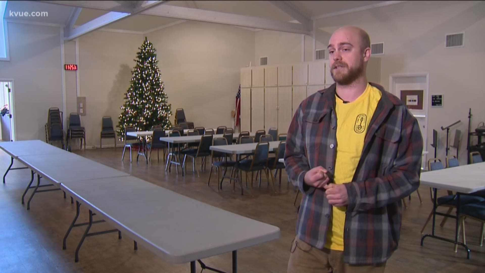 KVUE's Molly Oak takes us inside one church that will transform into a shelter.