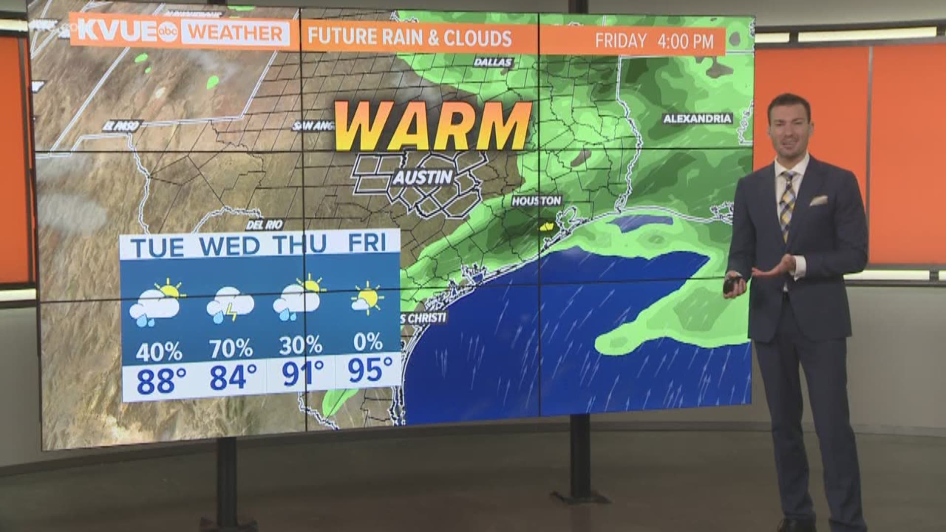 Monday weather forecast