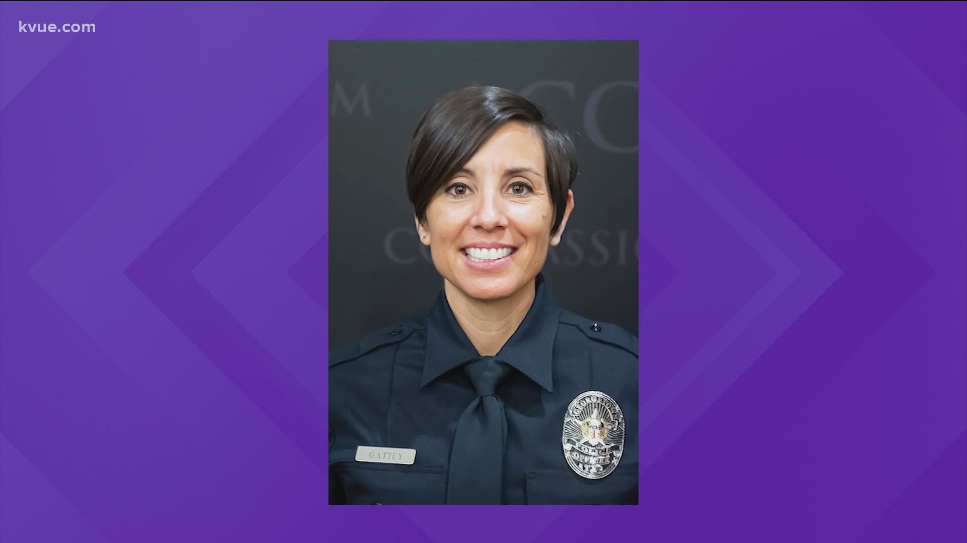 Georgetown Police Department Officer Michelle Gattey, 44, served in the U.S. Air Force for 23 years before joining the department.