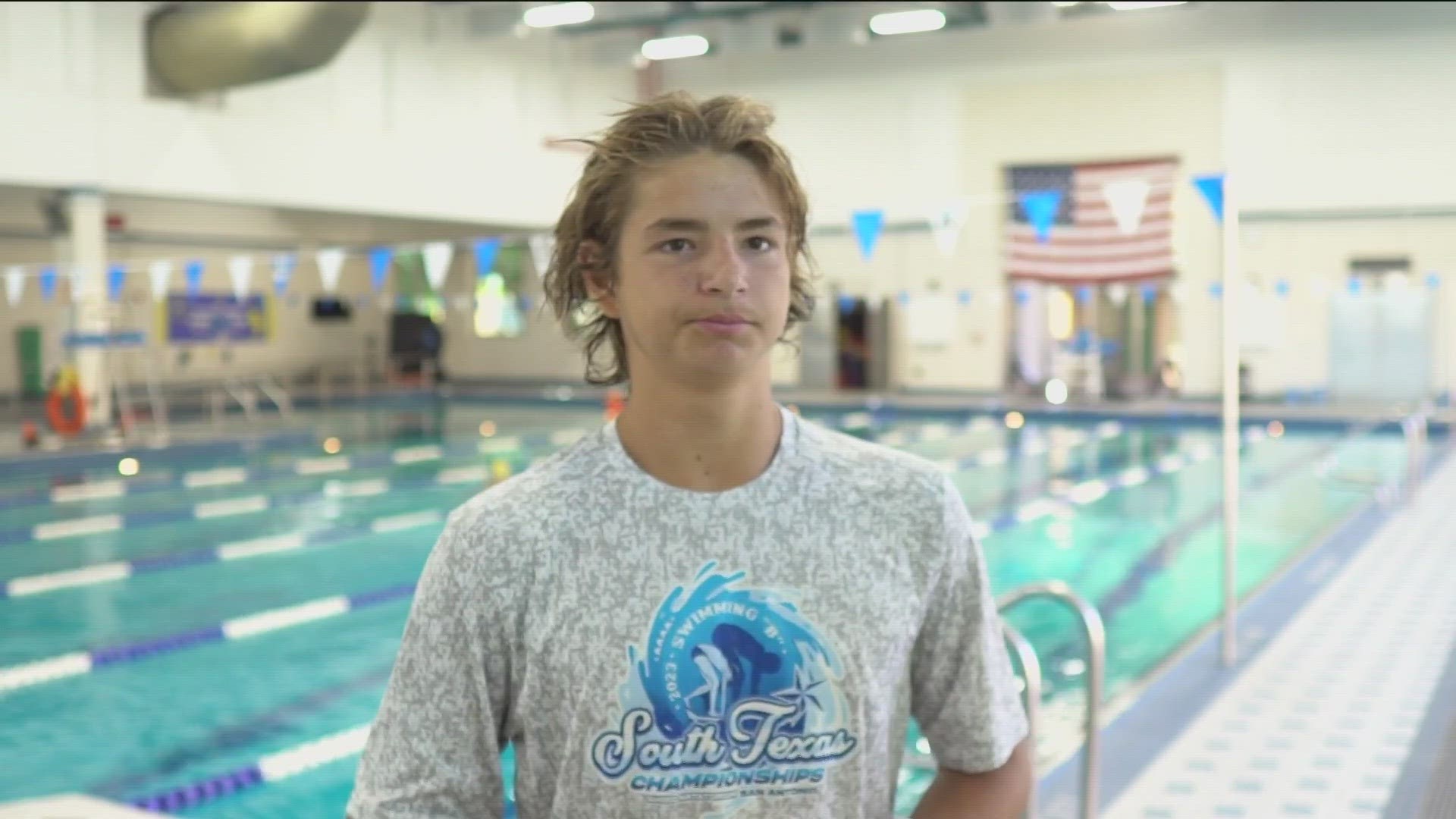 Holden Ewan is a 13-year-old Austin swimmer who will compete for Team USA in the coming months. He said when he's in the water it feels like home.