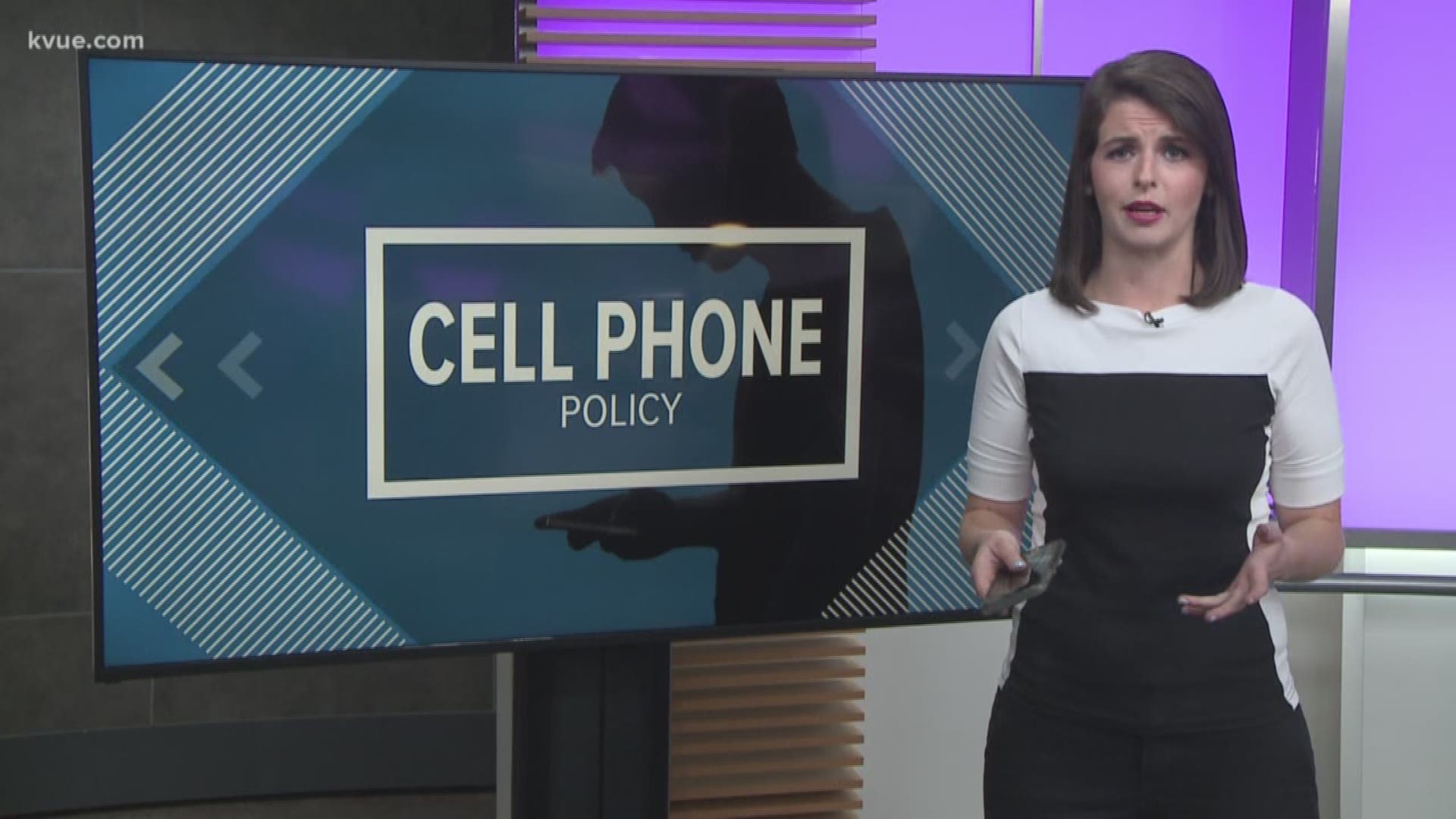 A high school in round rock is asking students to put their phones in pouches at the beginning of class...hoping to cut down on distractions. KVUE's Molly Oak headed to the classroom to see how the new policy is working.