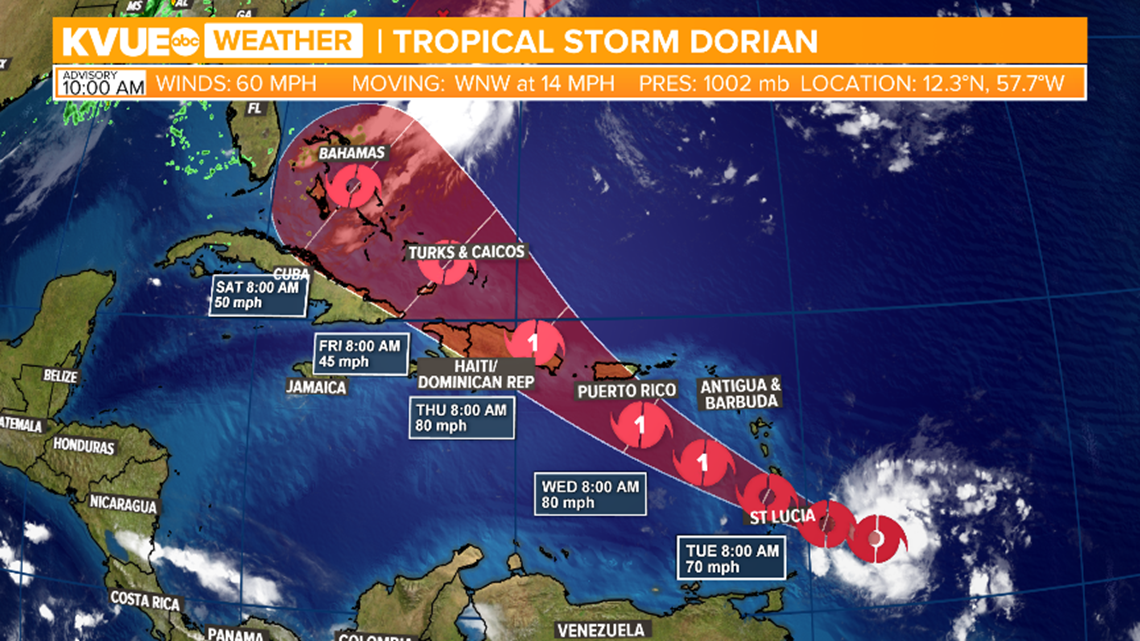 Heb Gas Prices >> Tropical Storm Dorian strengthens as it approaches Lesser ... Heb Gas Prices >> Tropical Storm Dorian strengthens as it approaches Lesser ...