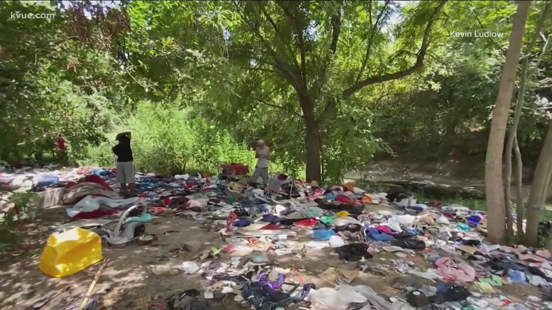 Trash, tents, clothes and more are filling a Central East Austin creek. Neighbors say the homeless camps are growing – and nothing is being done about it.