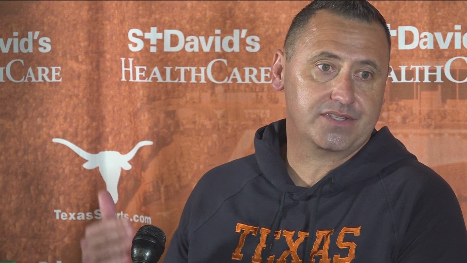 Steve Sarkisian said the competitiveness at spring practice is really heating up for his Texas football team. He said "culture beats talent."