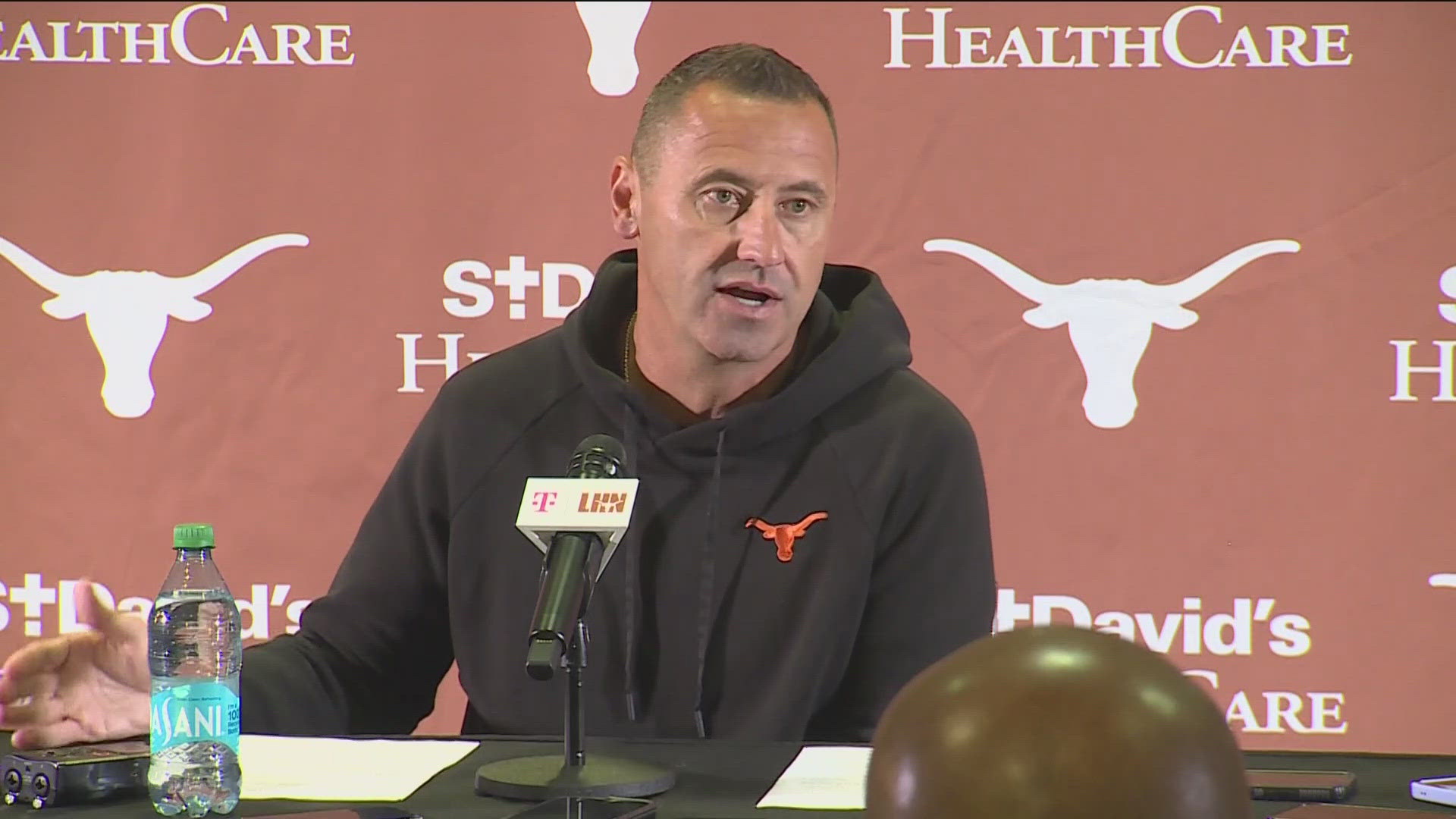 Texas head coach Steve Sarkisian wanted to avoid complicated tiebreakers. He can do that this weekend against the Aggies.