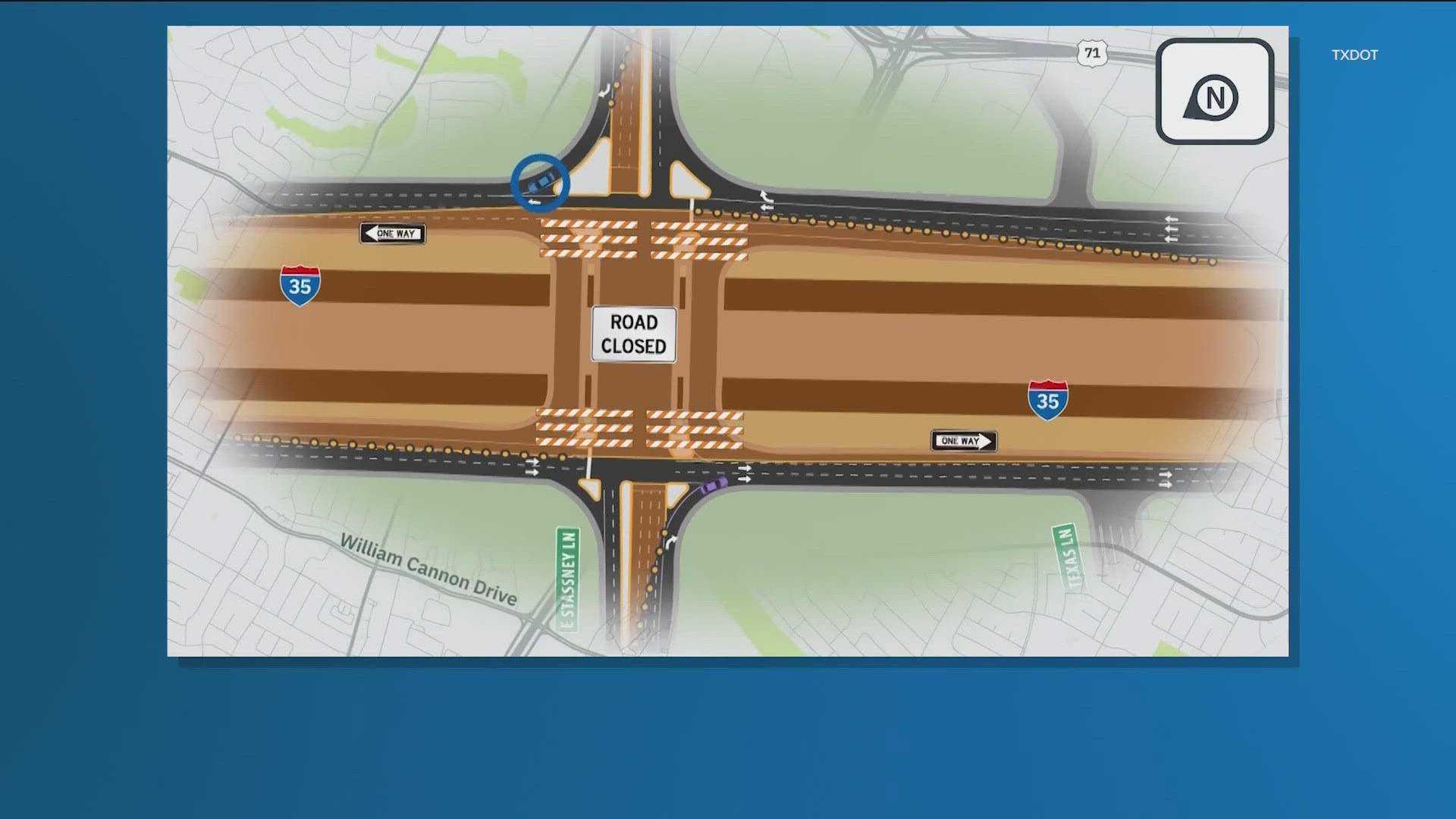 The bridge will also be closed the weekend of June 20 as part of the Interstate 35 Capital Express South Project. 
