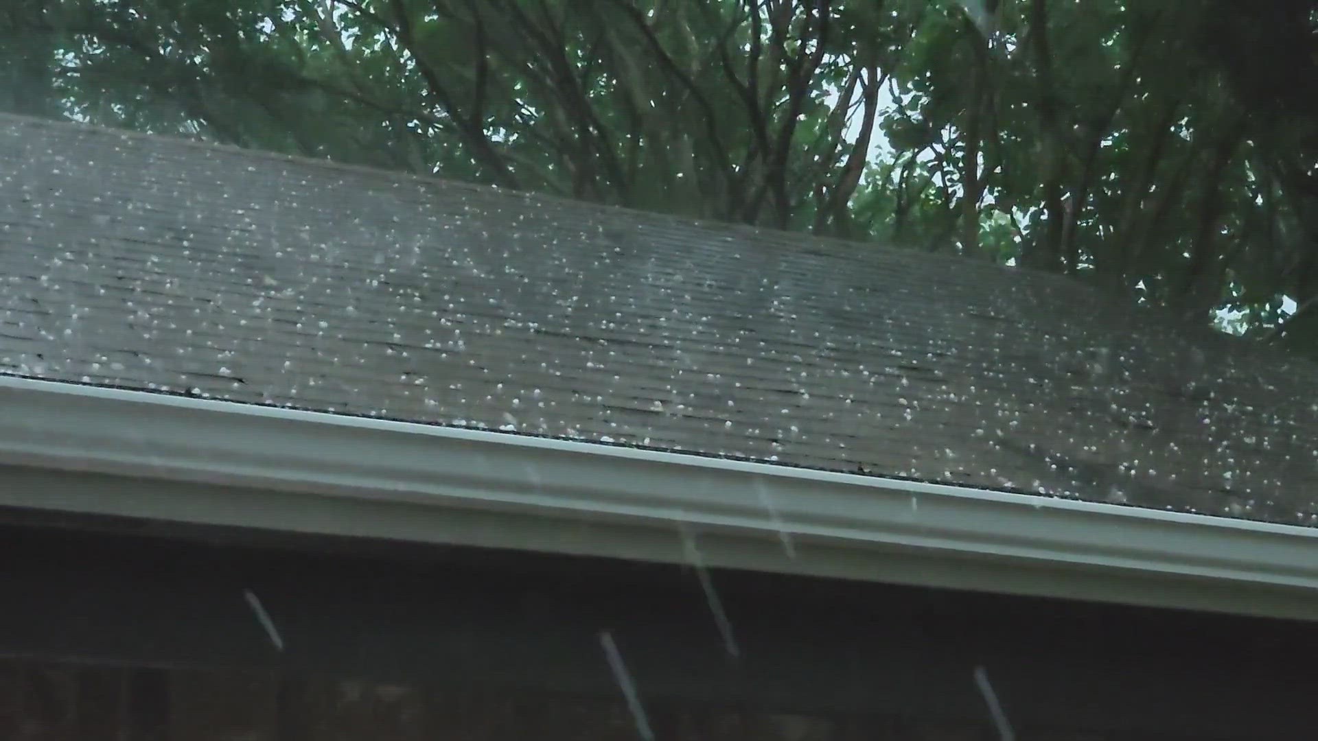 Hail on my roof in Pflugerville, TX
Credit: Paws