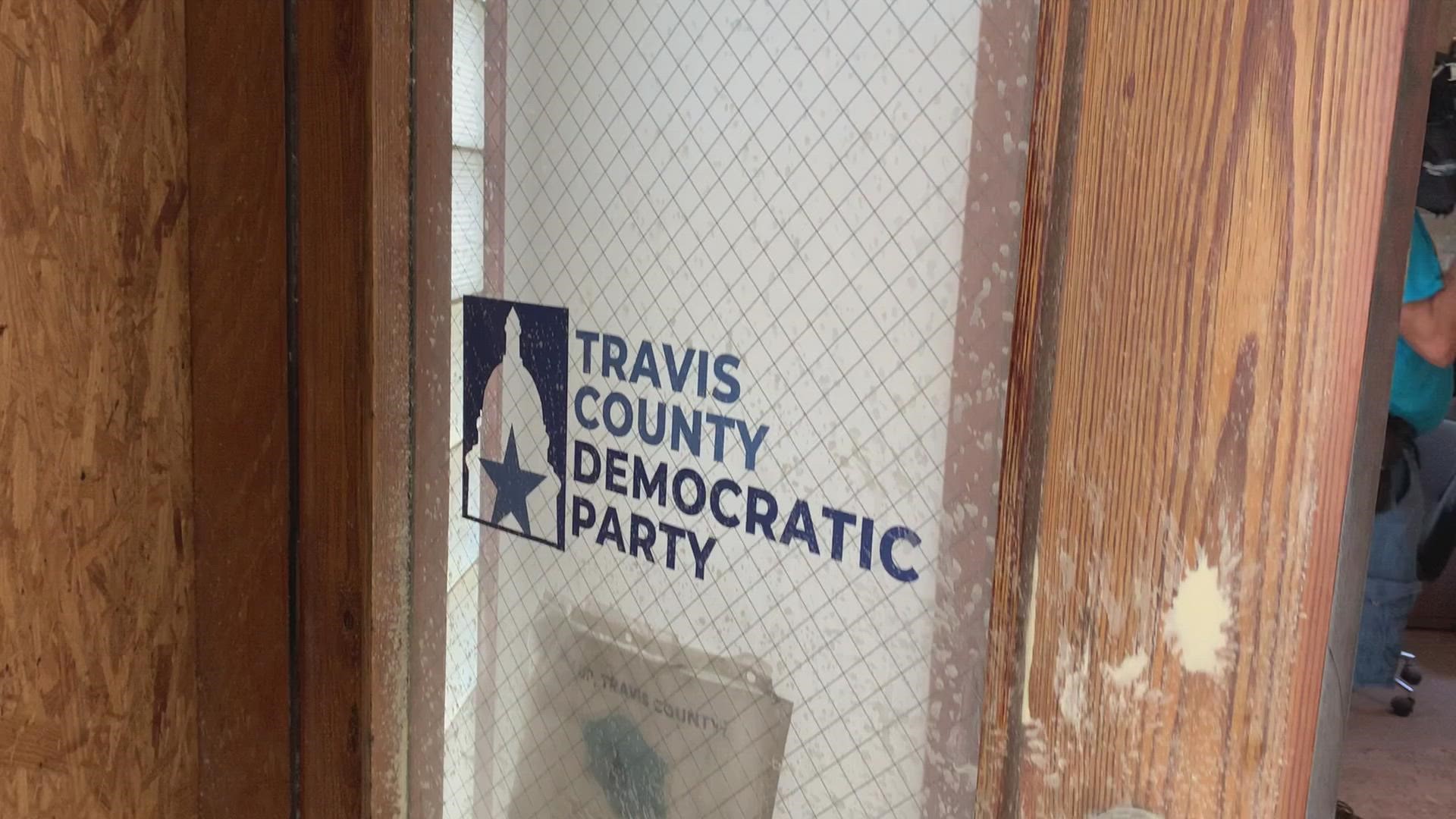 Man seen putting Molotov cocktail and ‘threatening note’ inside Travis County Democratic Party headquarters, investigators say