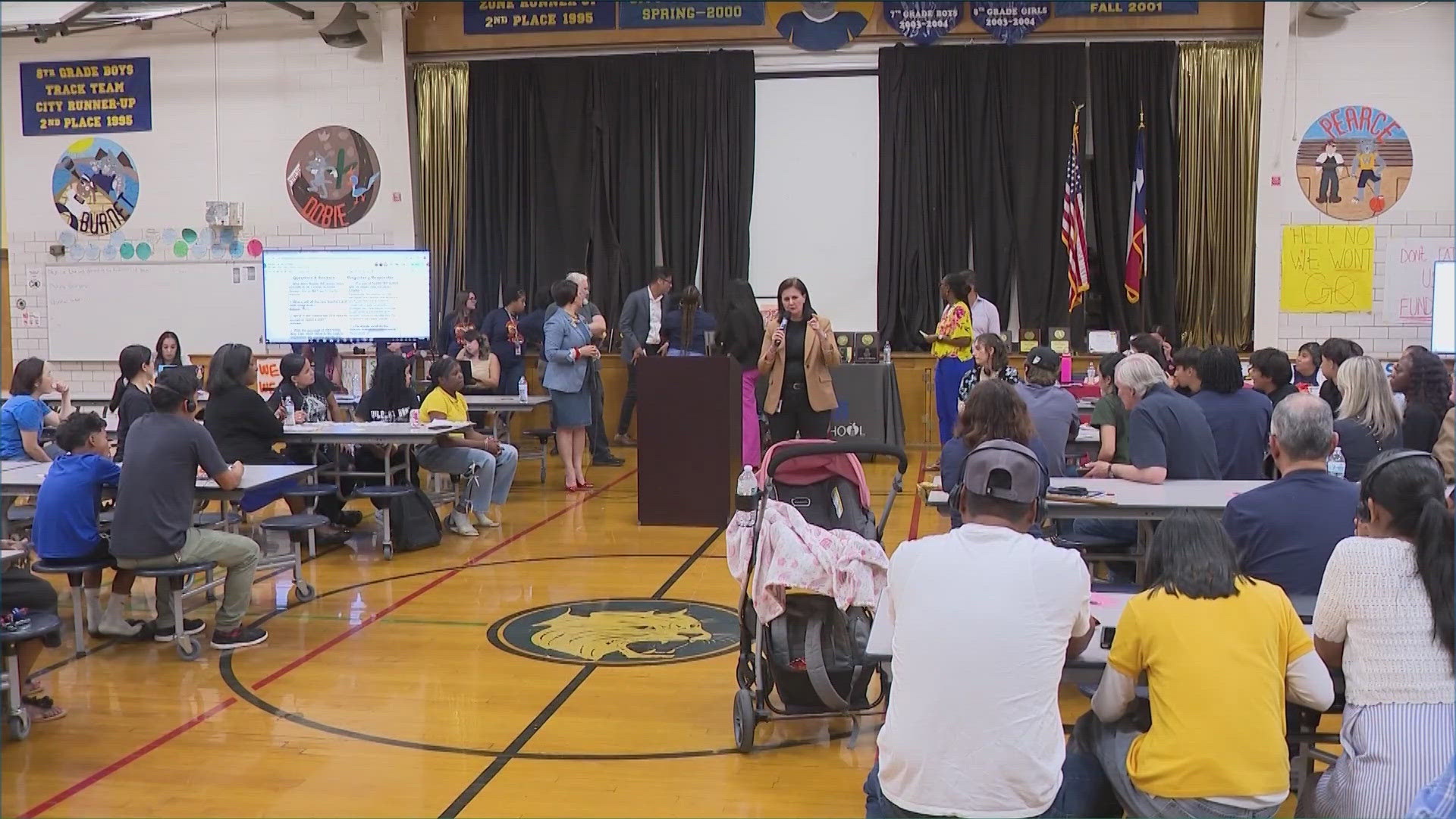 Fired-up parents are not happy with Austin ISD's plan to improve test scores at Webb Middle School. 