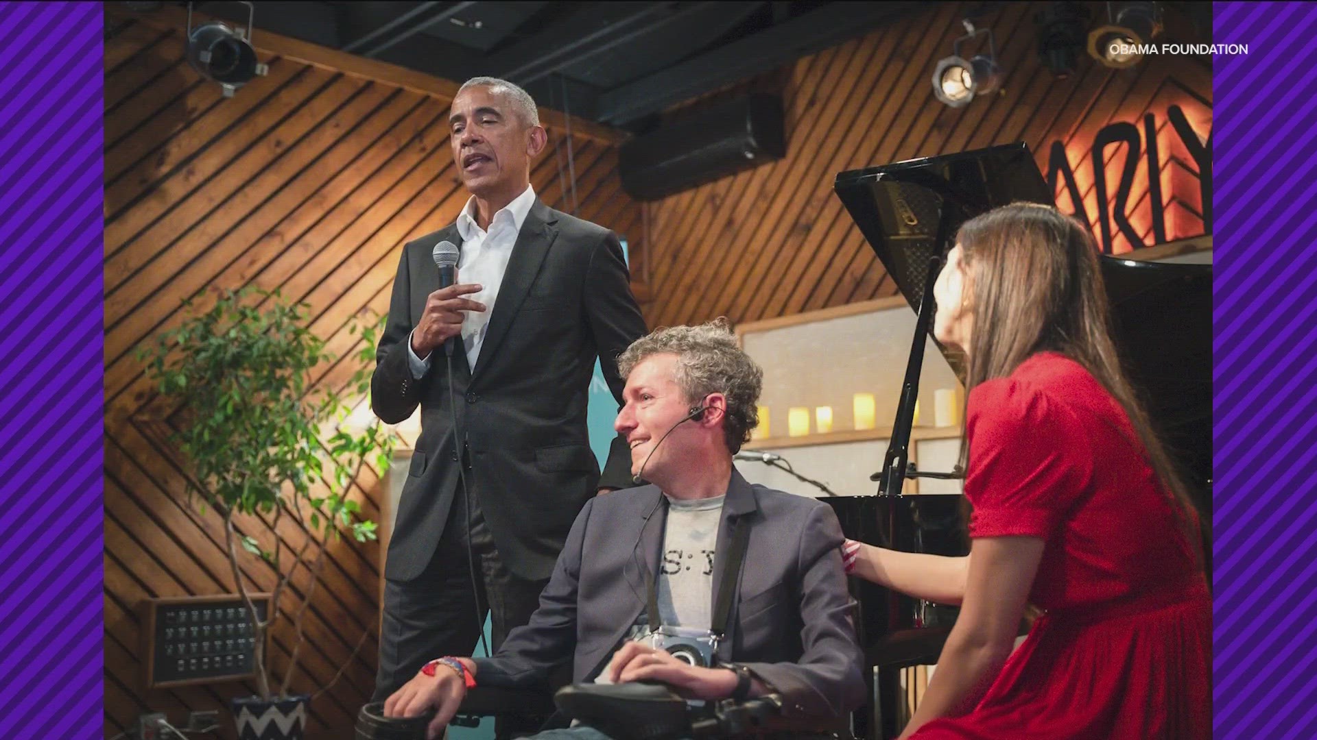 Former President Barack Obama attended the premiere of "No Ordinary Campaign," a documentary featuring two of his former staffers.