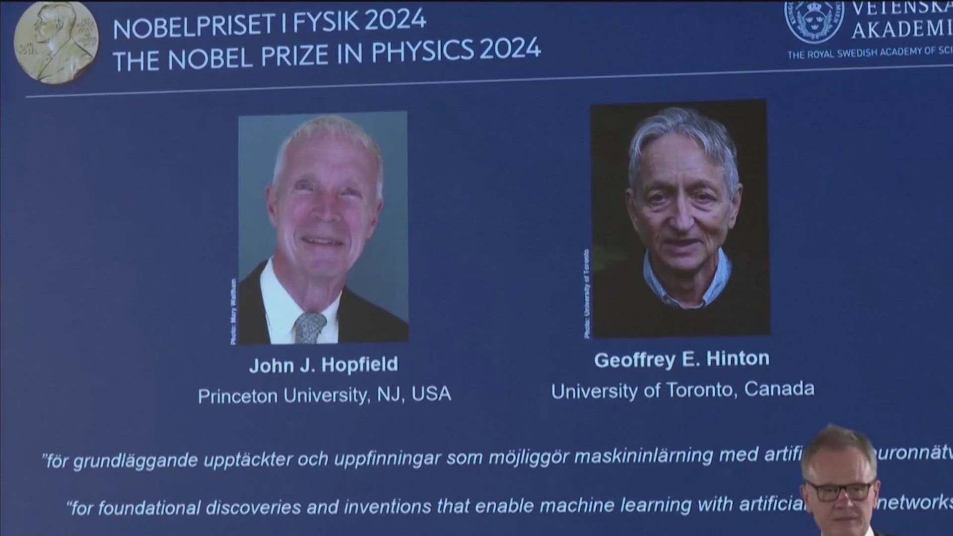 John Hopfield and Geoffrey Hinton are credited with creating the building blocks of machine learning.