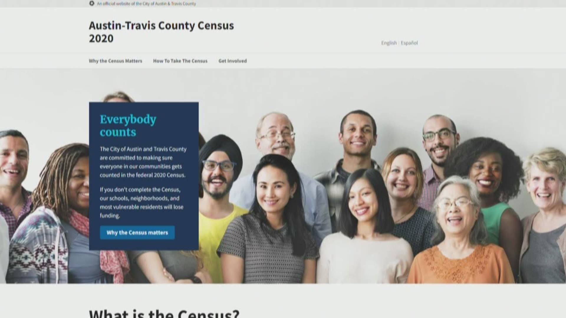 The City of Austin and Travis County are teaming up to debut a new census website.