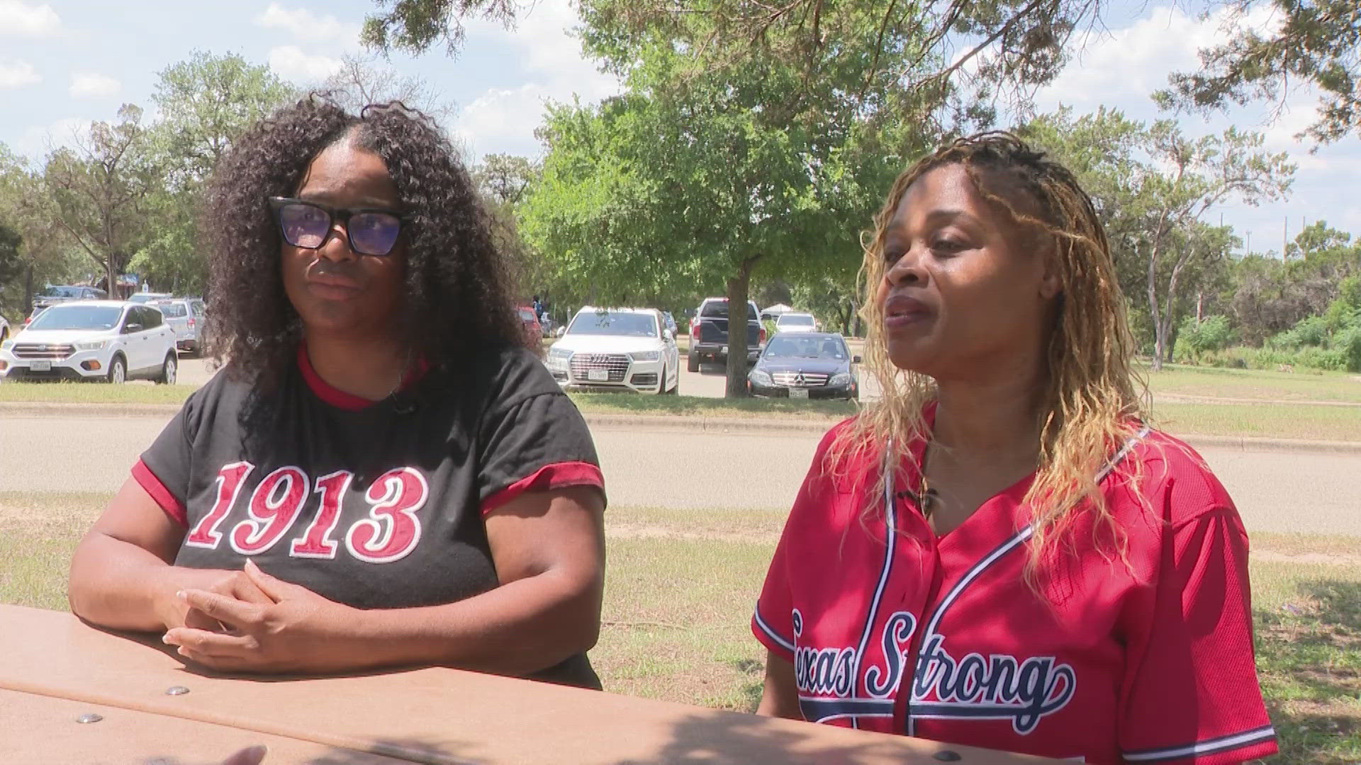 LaTisha Agent and Paige Overland spoke to KVUE about their experience at the Round Rock Juneteenth festival, where a shooting left at least two people dead.