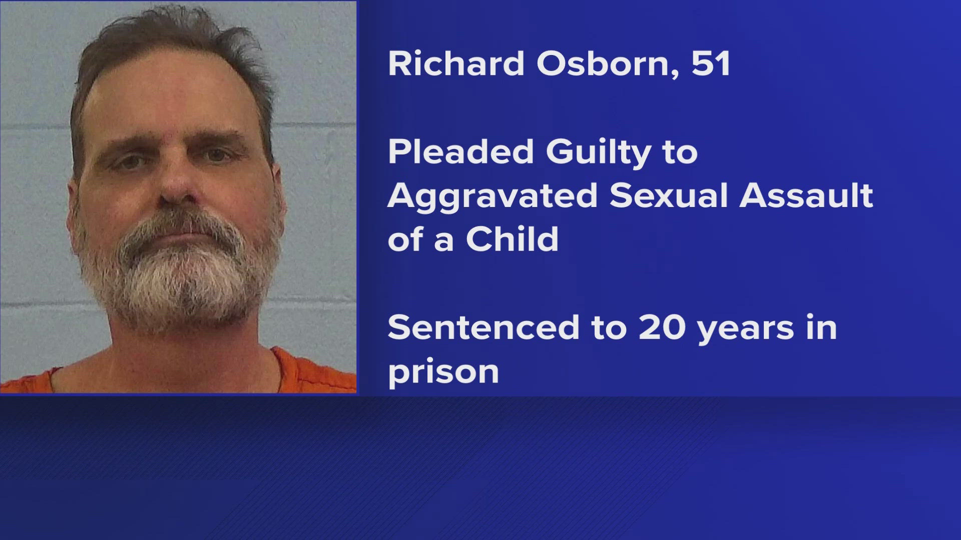 A Cedar Park man is set to serve the next 20 years in prison after he pleaded guilty to aggravated assault of a child.