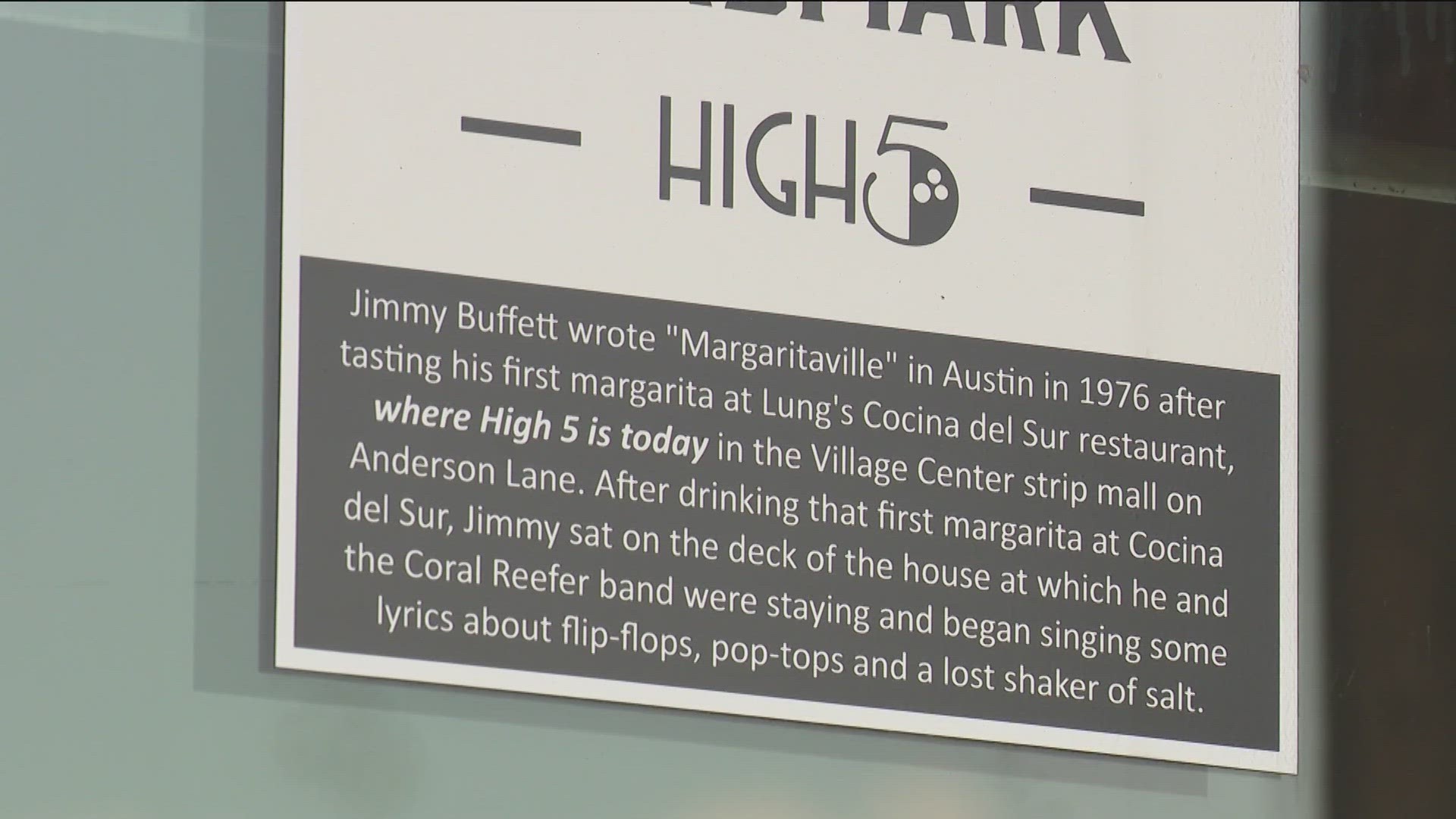 Buffett was inspired to write the song after eating at a Mexican restaurant on Anderson Lane.