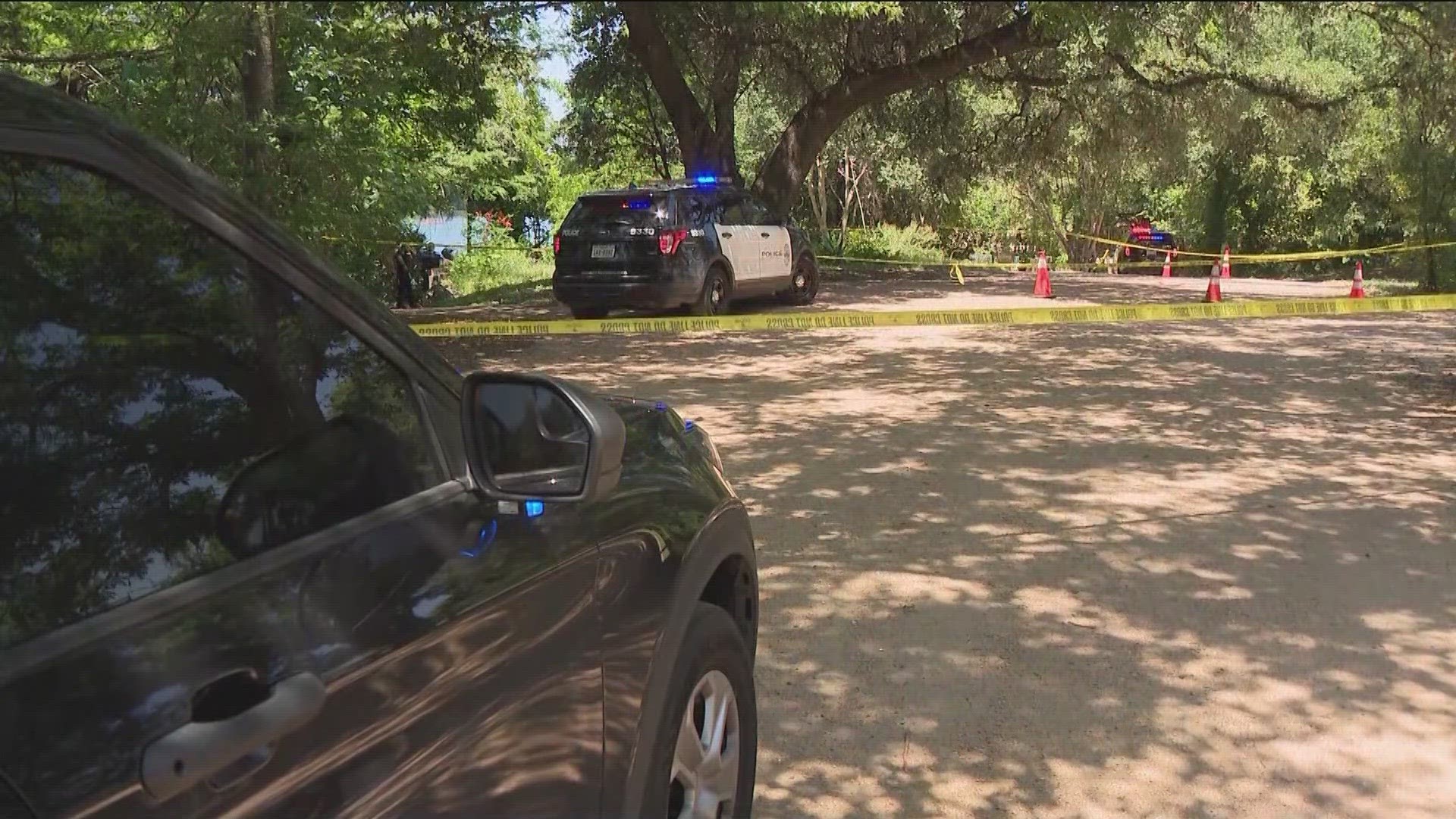 APD said at 11:49 a.m. Tuesday that officers were on the scene in the 1000 block of West Cesar Chavez, where they found Mooga Dogale in the water dead.