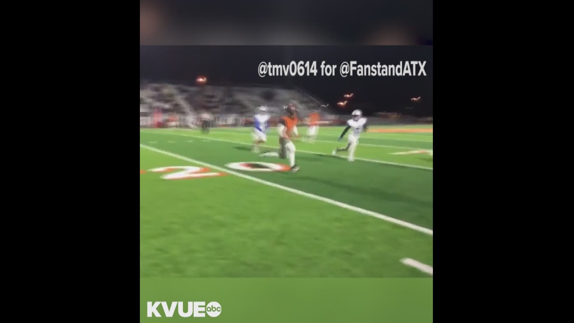 A huge block by Hutto wide receiver DJ Baptist was caught on camera and has gone viral on social media.