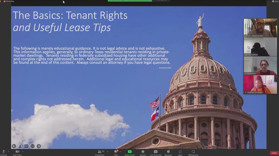 Austin ECHO hosts renters' rights workshop