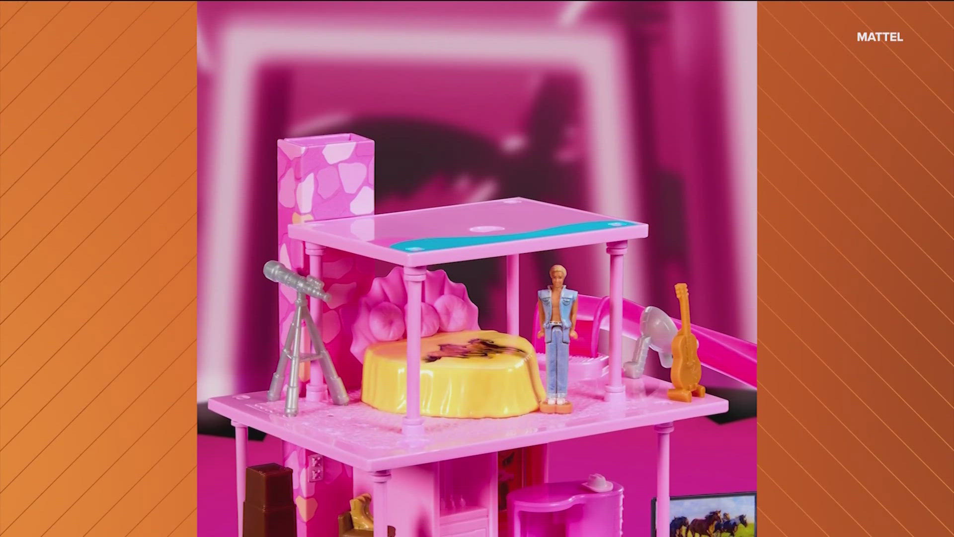 The set will include a Ken doll, guitar, mini fridges and more.