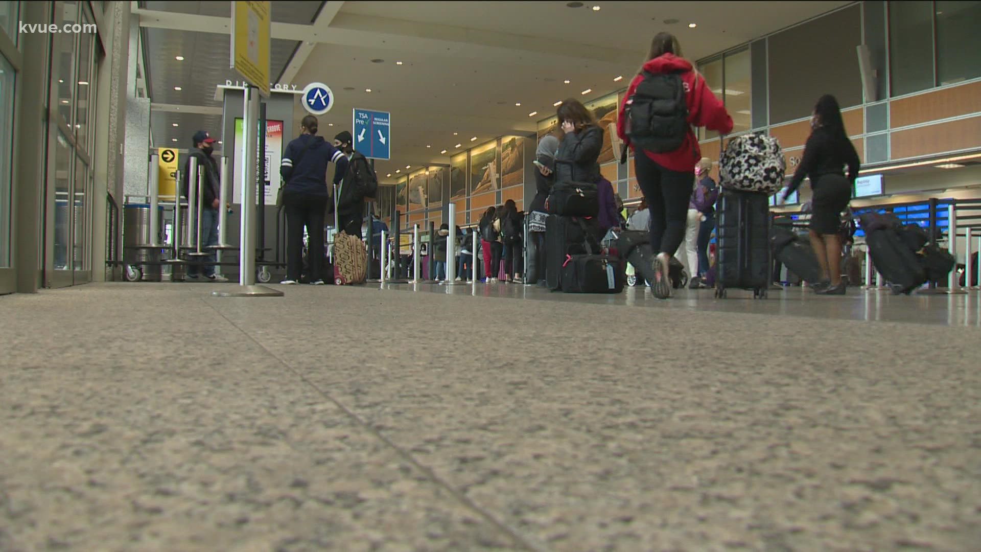 Austin's airport is prepared for a surge in holiday travelers as COVID-19 cases surge as well. KVUE's Bryce Newberry has the latest.