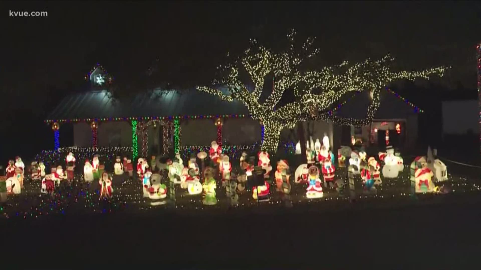 Christmas Lights Hanging In New Palestine