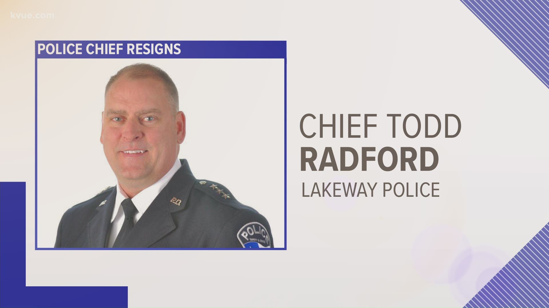 The Lakeway City Council accepted the resignation of Police Chief Todd Radford. Radford had led the police department since 2009.