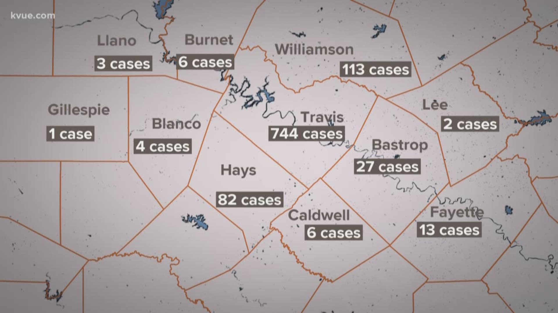 Travis County now has 744 cases.