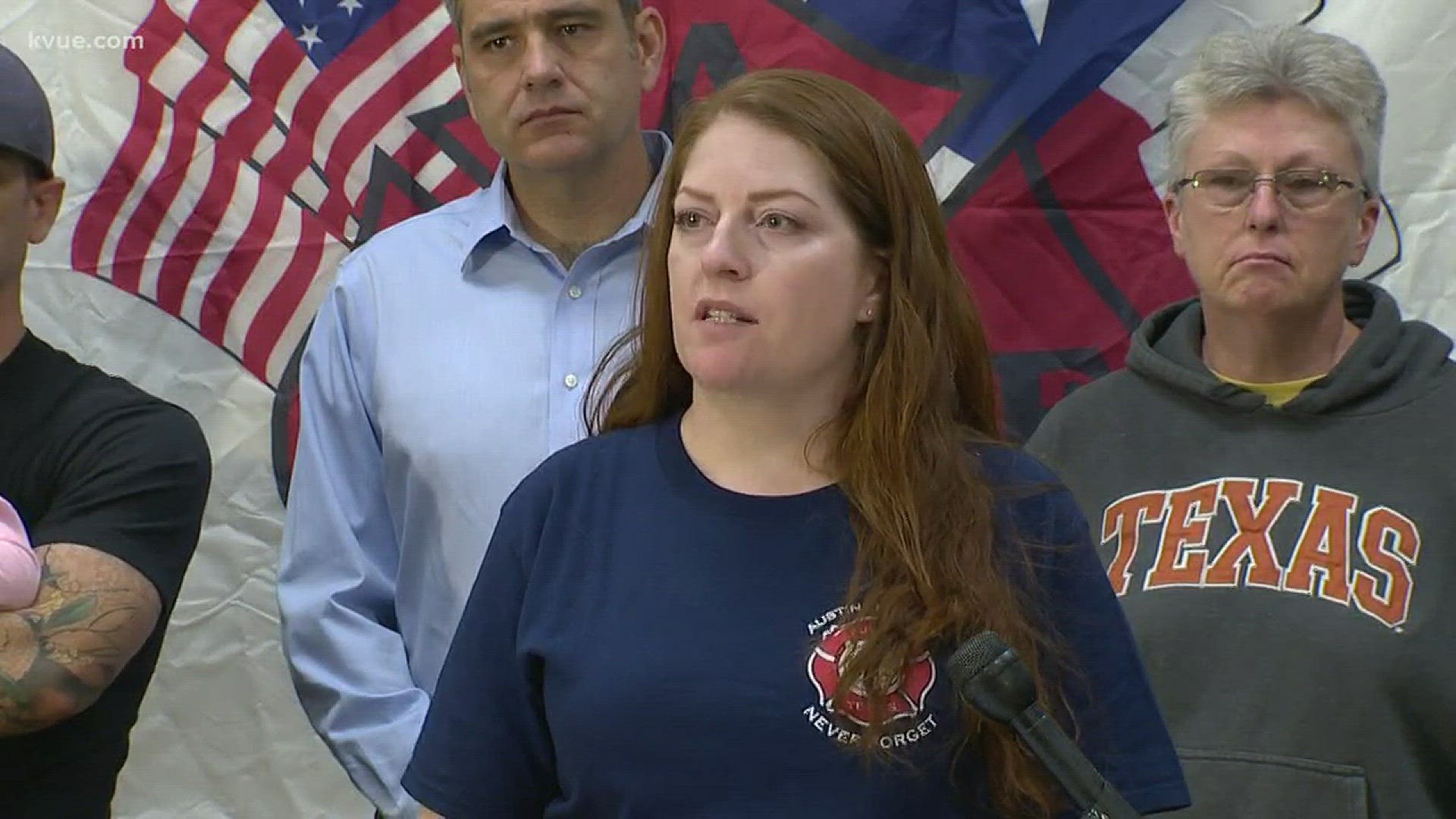 The press conference came after allegations against a former Austin fire lieutenant.