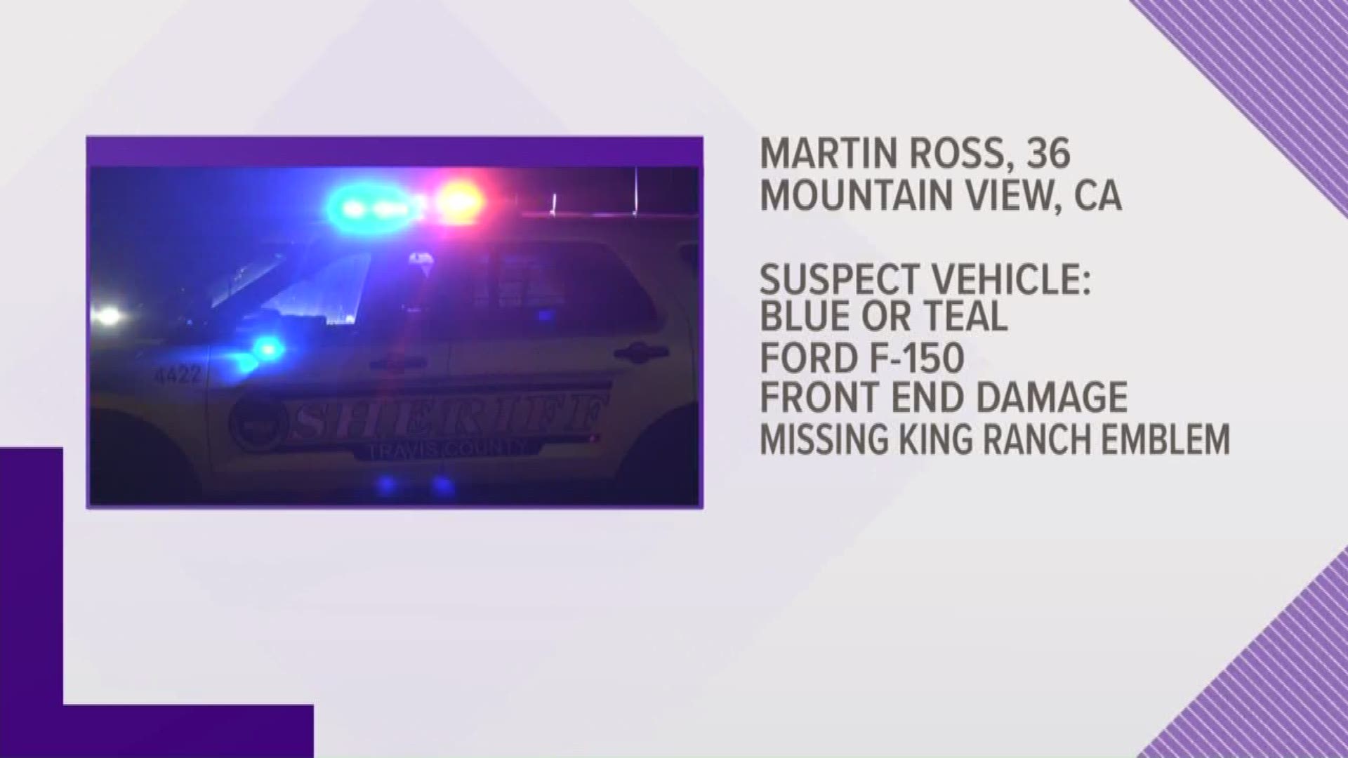 The search continues for the driver in a deadly hit-and-run.