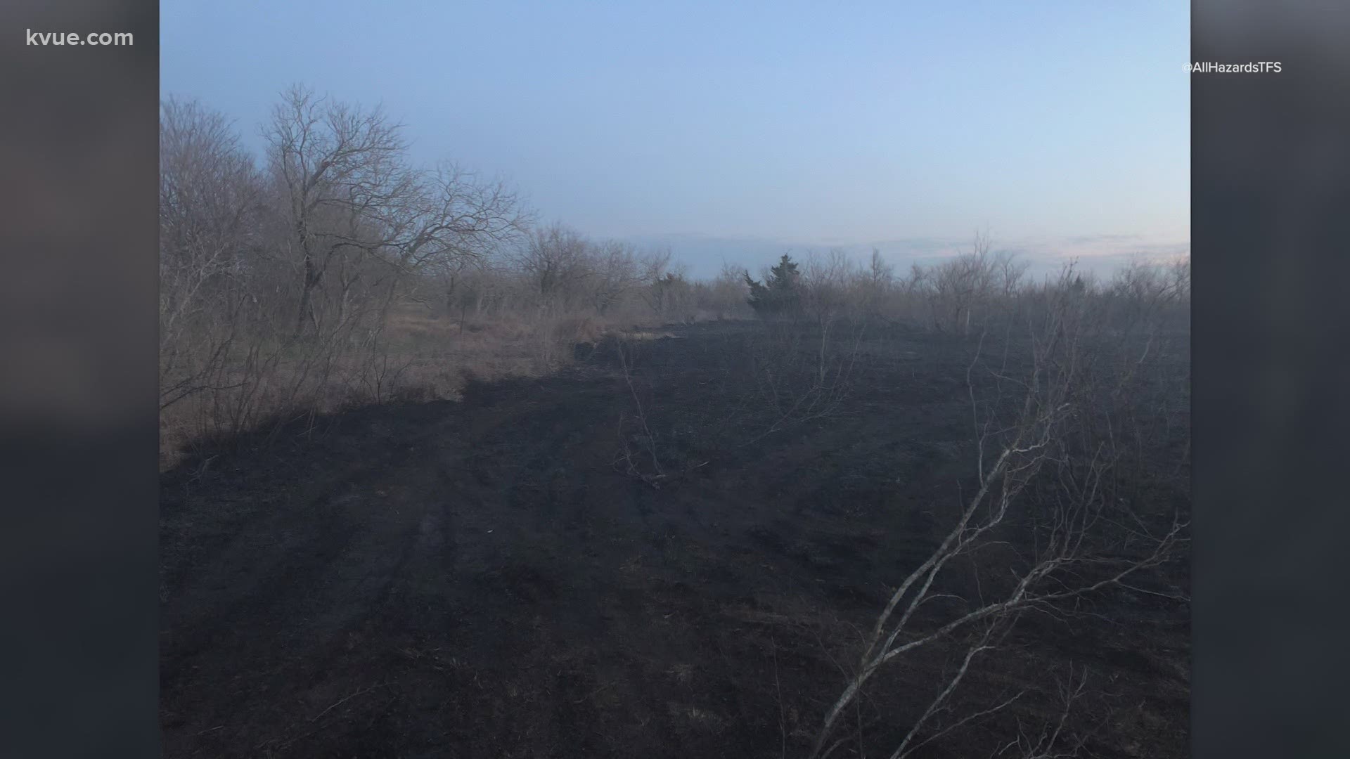 According to officials, crews first responded to the fire Sunday when it was five acres burning near Doyle Overton Road.