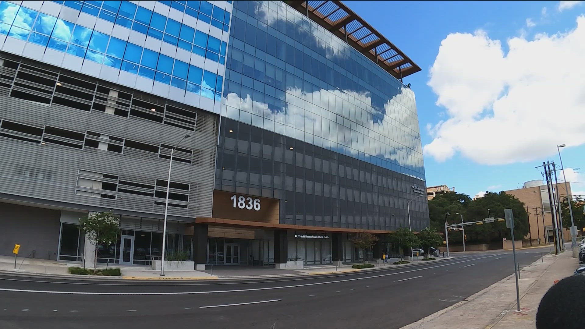 The brand new UT Health Houston School of Public Health is situated right next to Darrell K Royal-Texas Memorial Stadium.